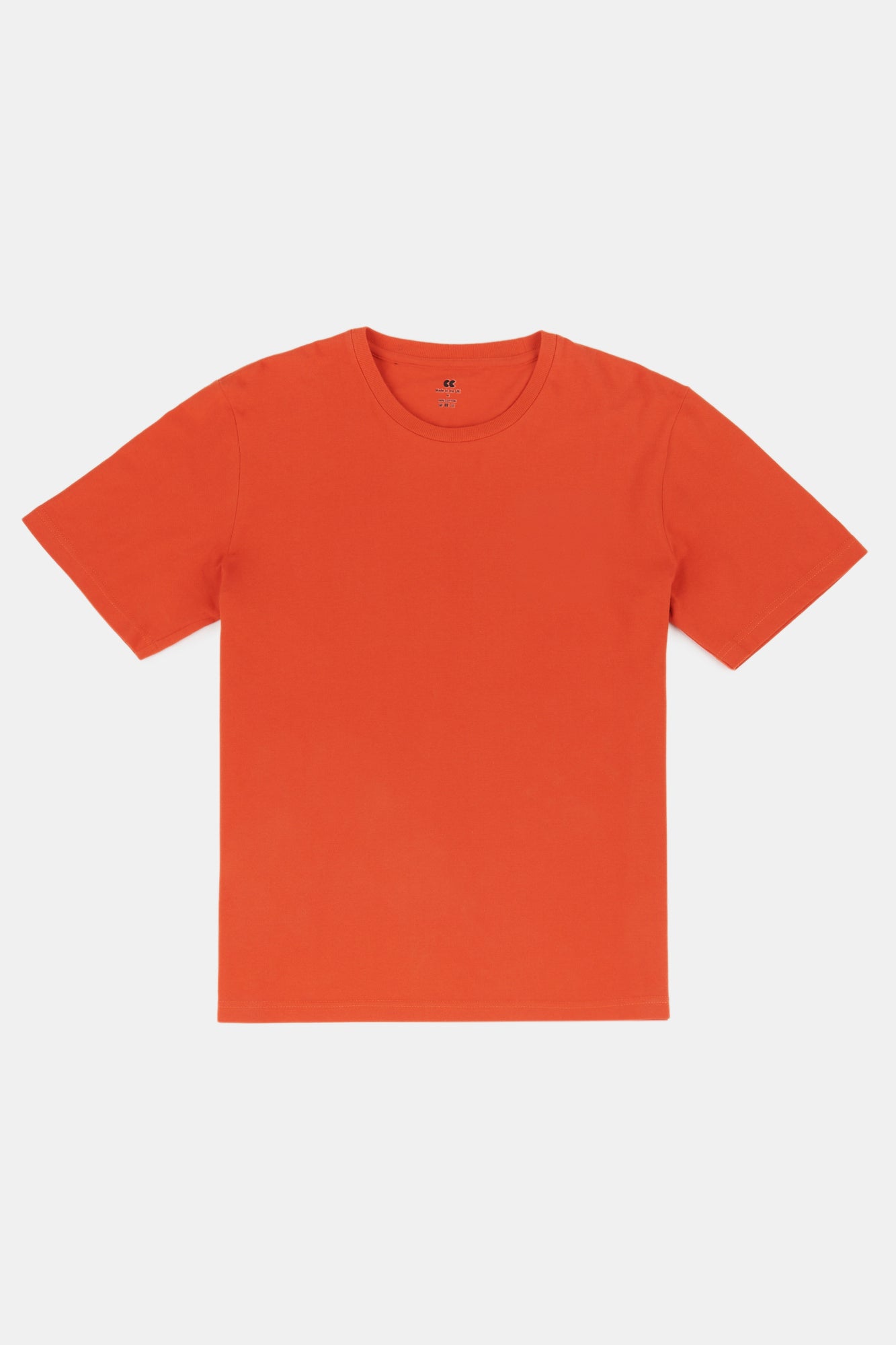 Men's Breathable TShirt Plastic Free Plain Red