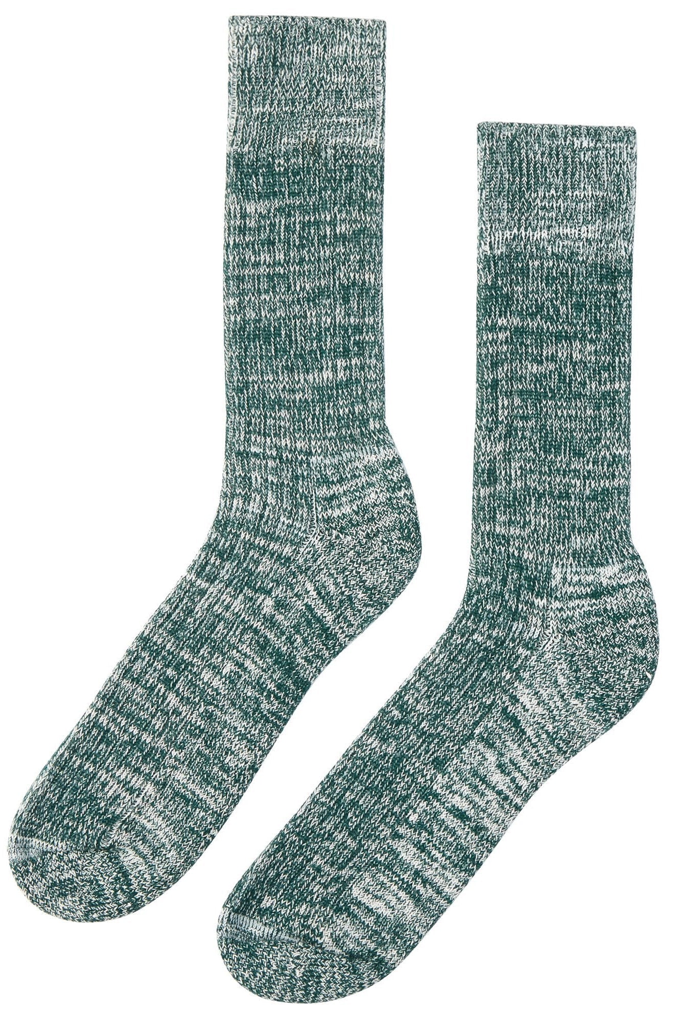 Walking Socks Seaweed/White - Community Clothing