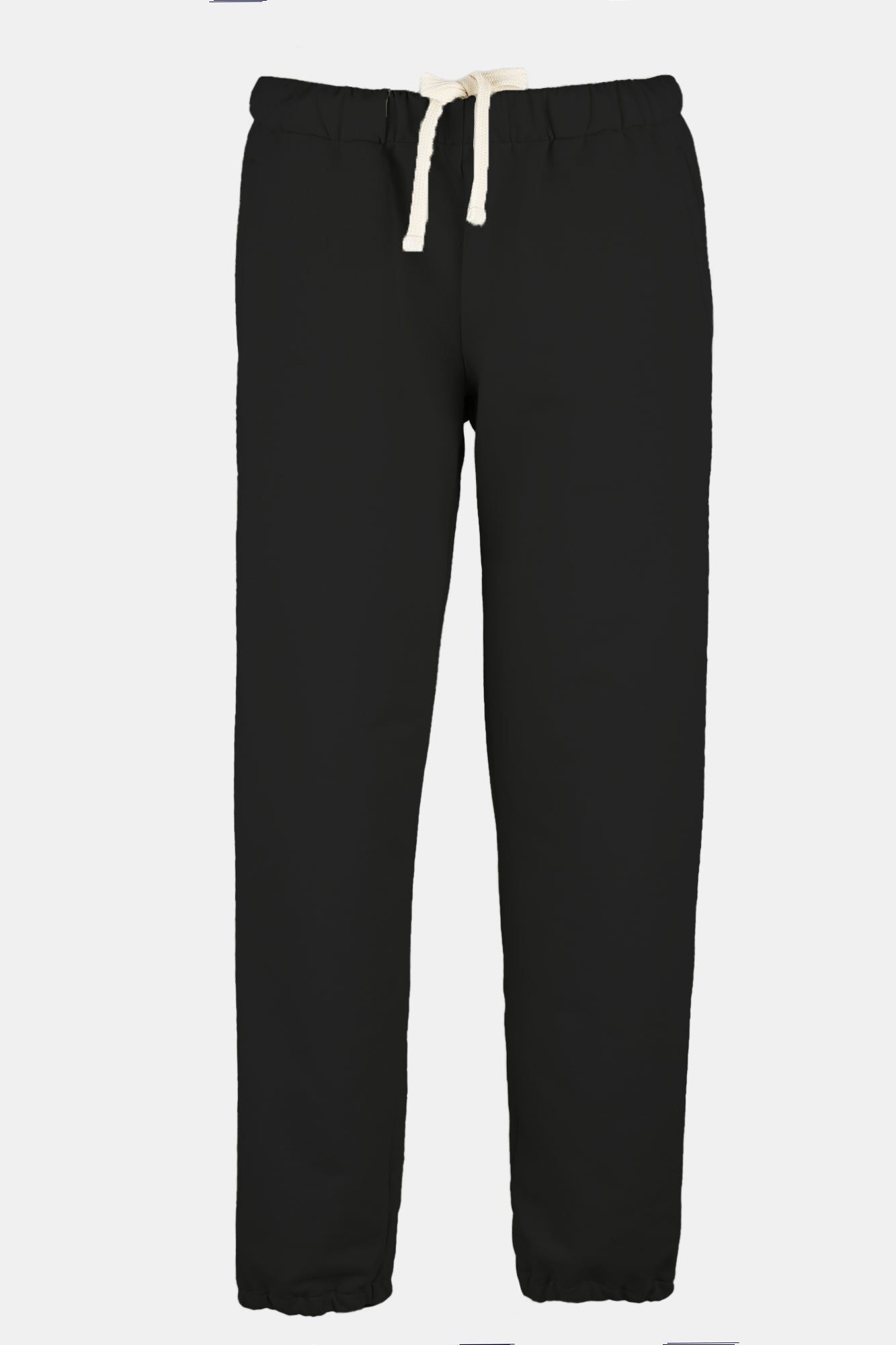 Flatlay image of women's sweatpants in black