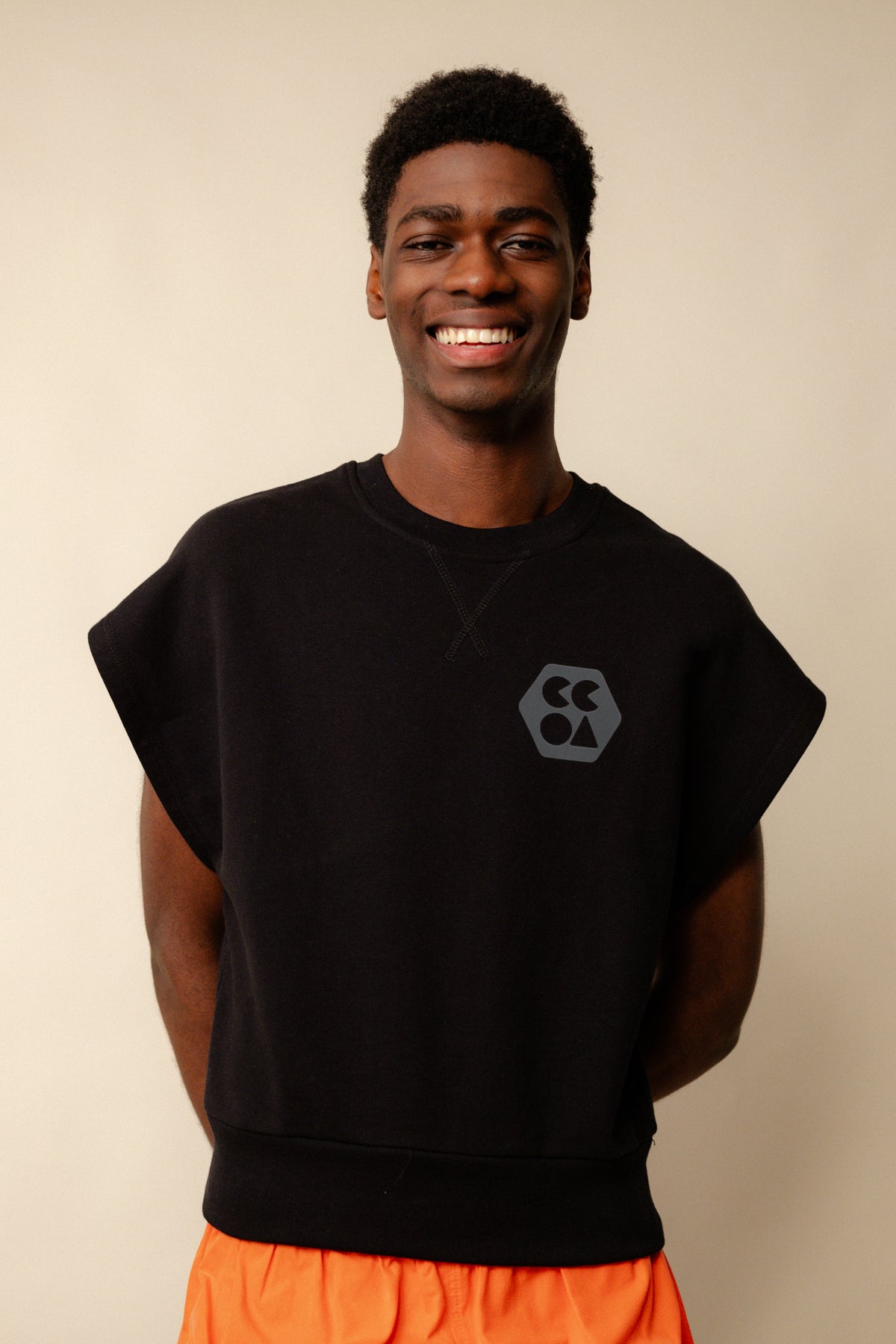 
            Men&#39;s Sleeveless Sweatshirt Plastic Free - Black