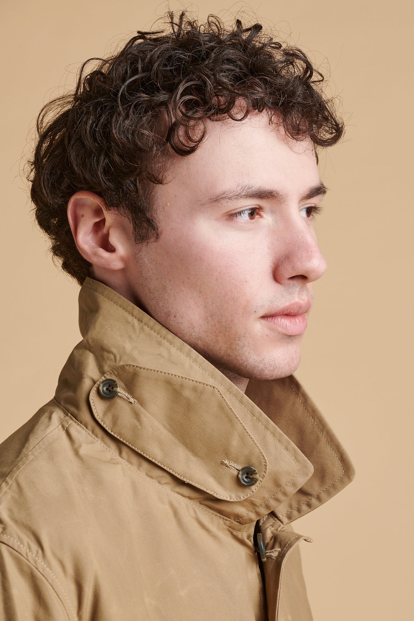 Men's Raincoat - Beige