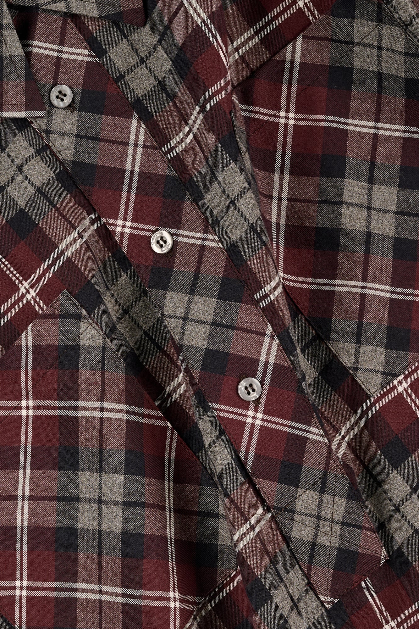 Close-up of a checkered shirt