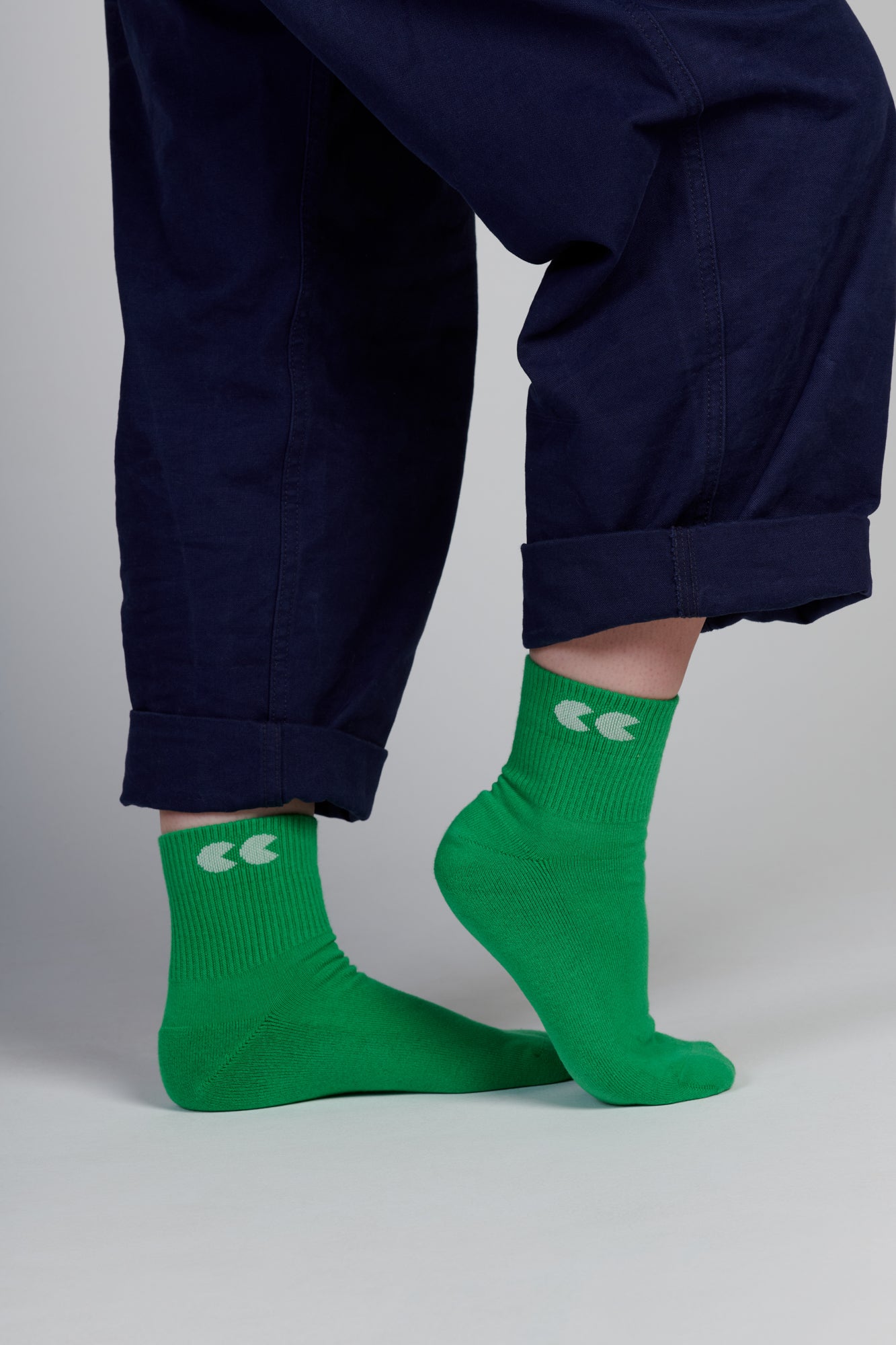 Single Colour Sports Ankle Sock 3 Pack - Apple Green