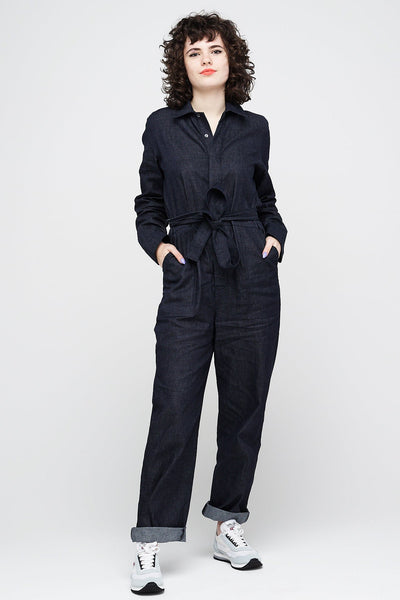 L.F.Markey Danny Short Sleeve Boiler Suit - Indigo | Garmentory