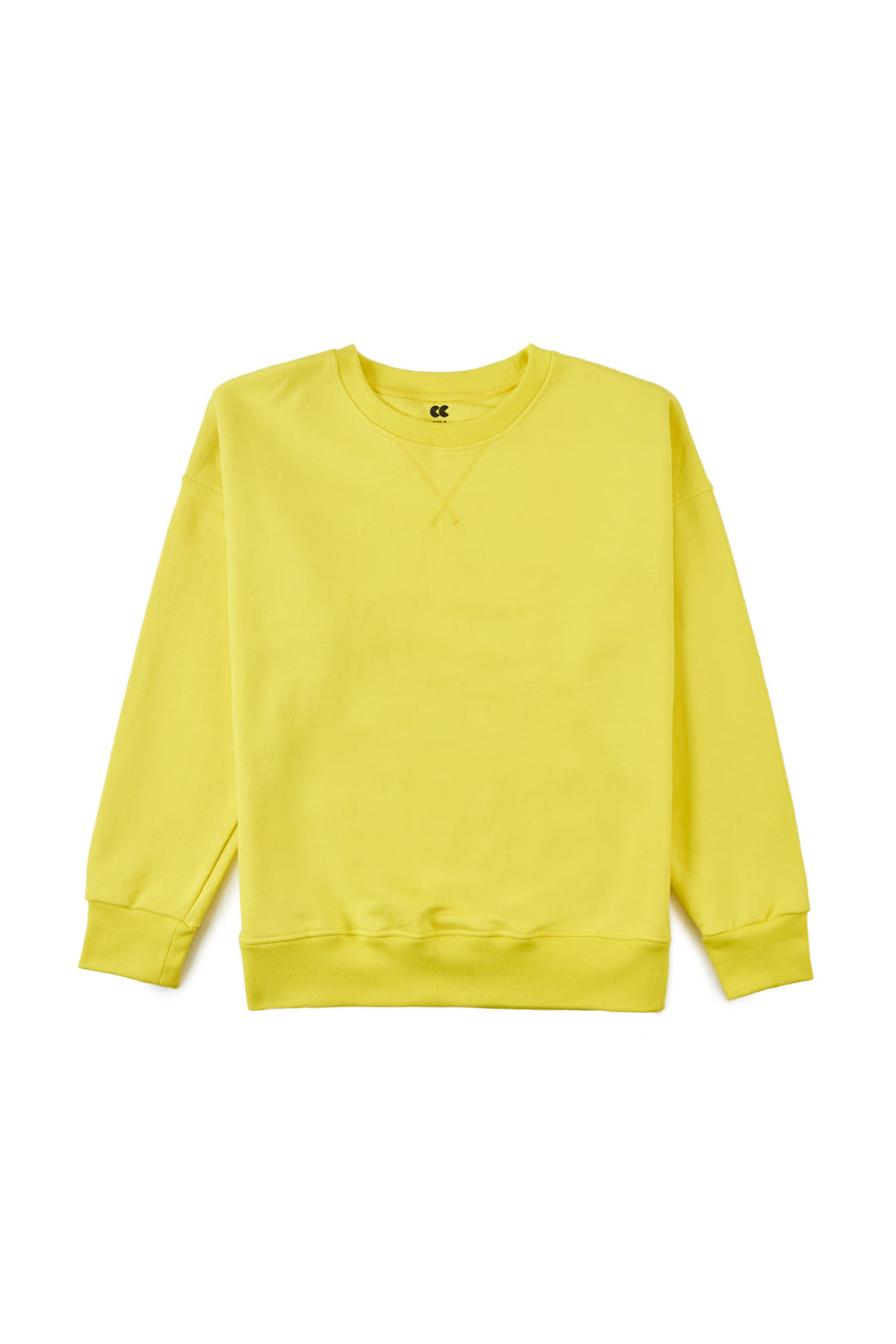 
            Men&#39;s Drop Shoulder Sweatshirt Canary Yellow - Community Clothing