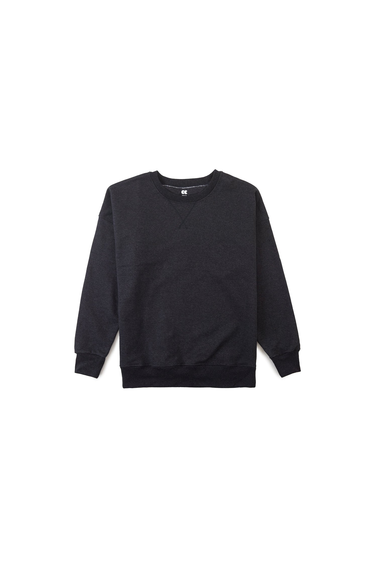 Men's Drop Shoulder Sweatshirt Charcoal - Community Clothing