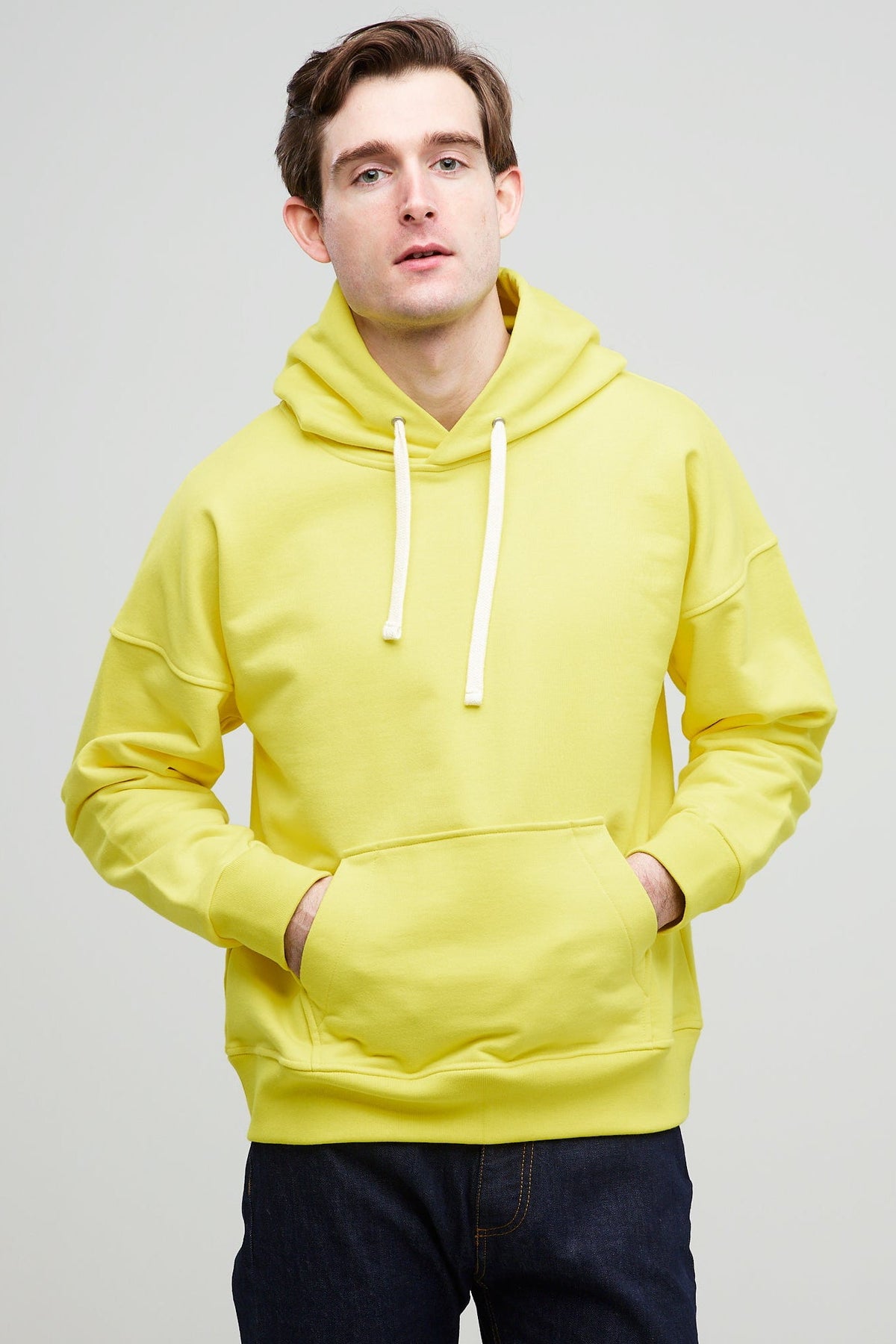 
            Men&#39;s Hooded Sweatshirt Canary Yellow - Community Clothing