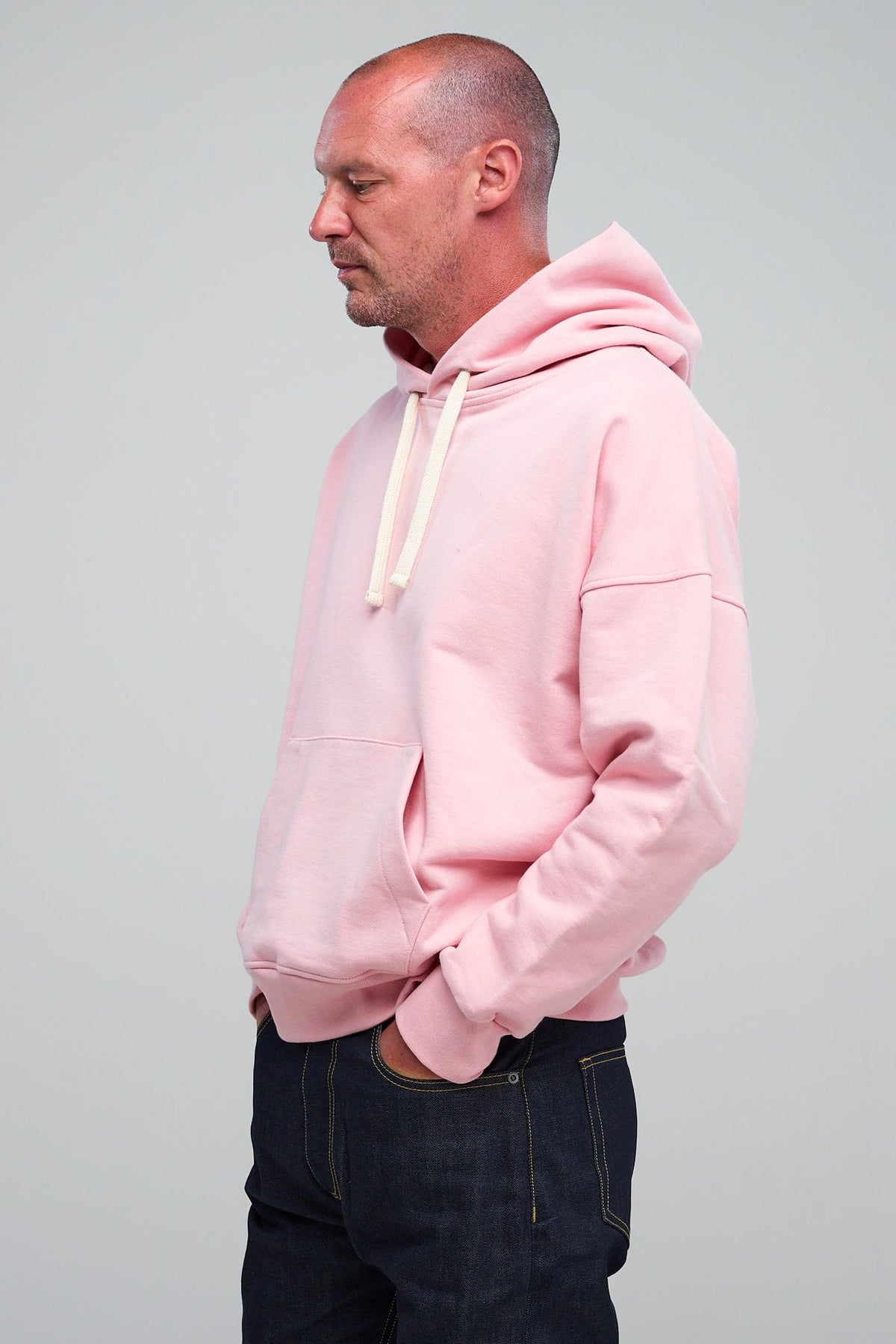 
            Men&#39;s Hooded Sweatshirt Pink - Community Clothing