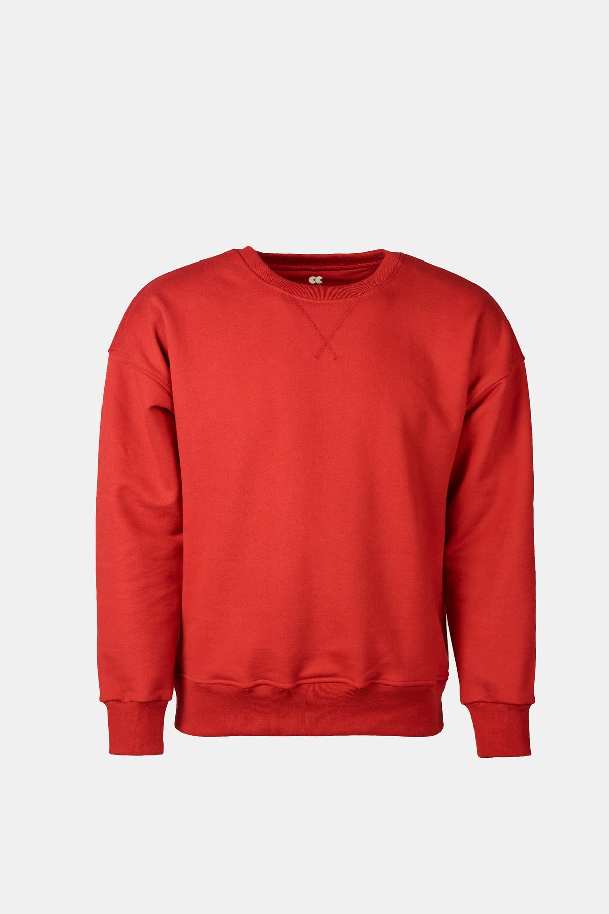 
            Men&#39;s Drop Shoulder Sweatshirt Crimson - Community Clothing