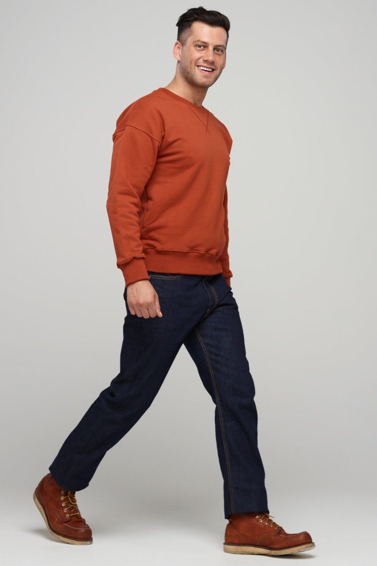 
            Men&#39;s Drop Shoulder Sweatshirt Cinnamon - Community Clothing