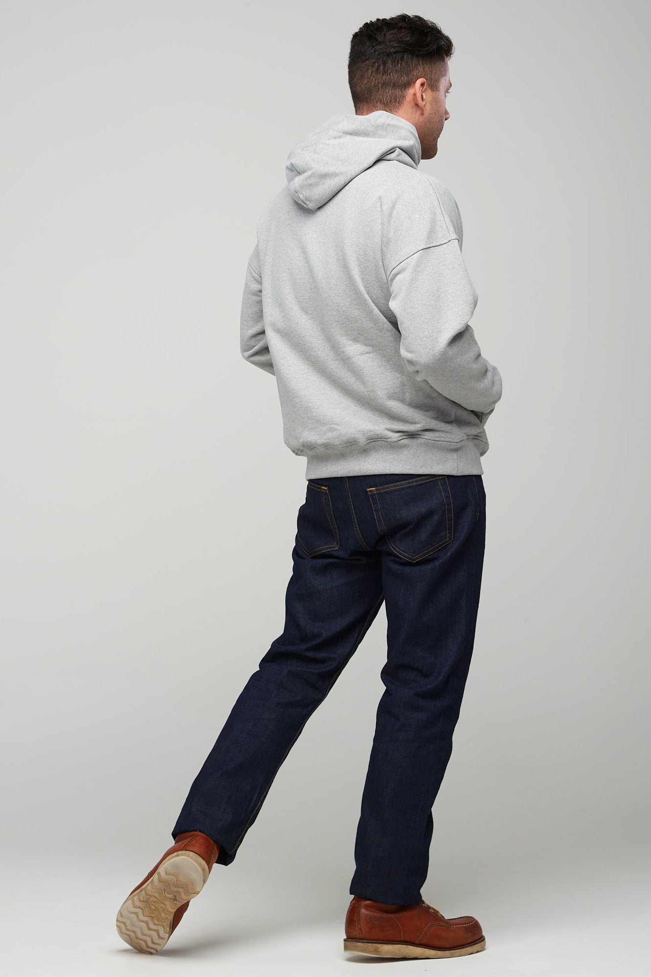 Men's Hooded Sweatshirt Grey - Community Clothing