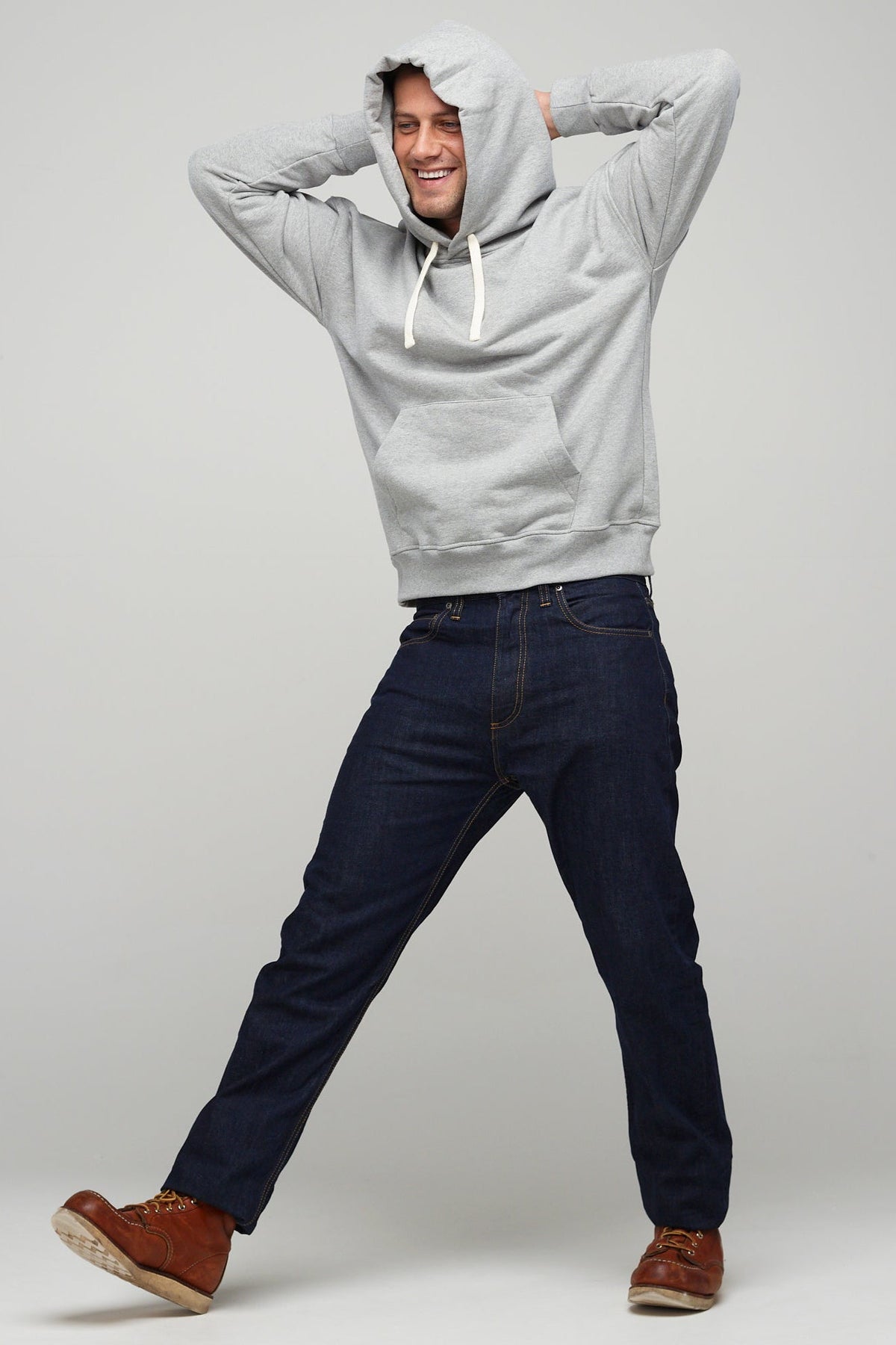 Men's Hooded Sweatshirt Grey - Community Clothing