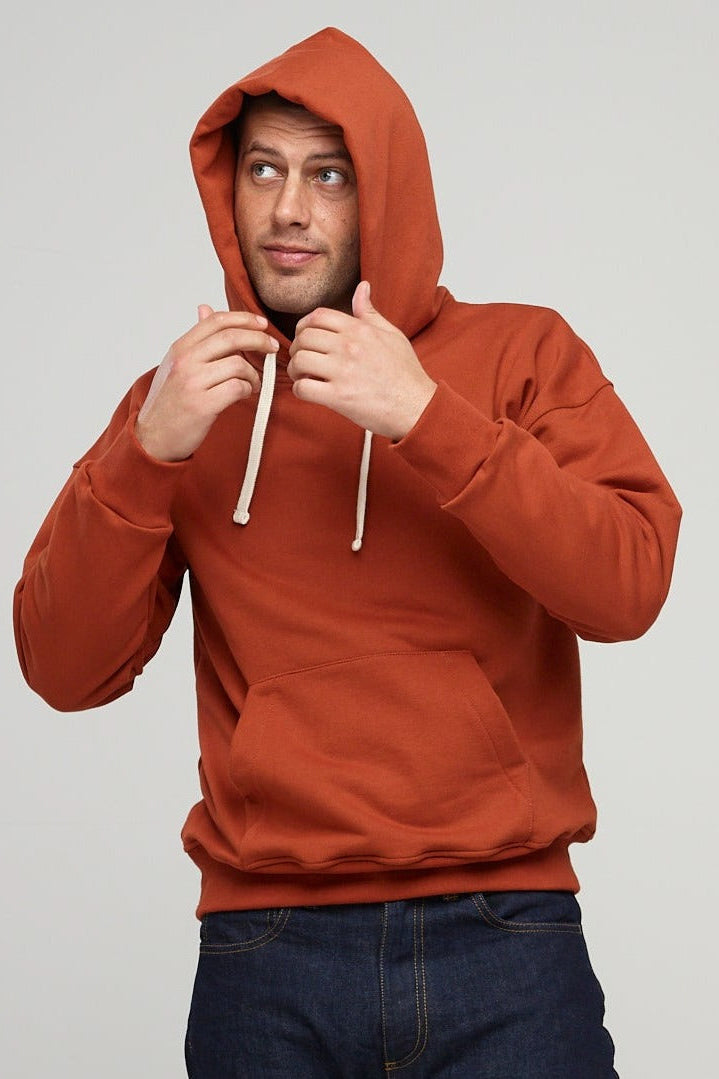 
            Men&#39;s Hooded Sweatshirt Cinnamon - Community Clothing