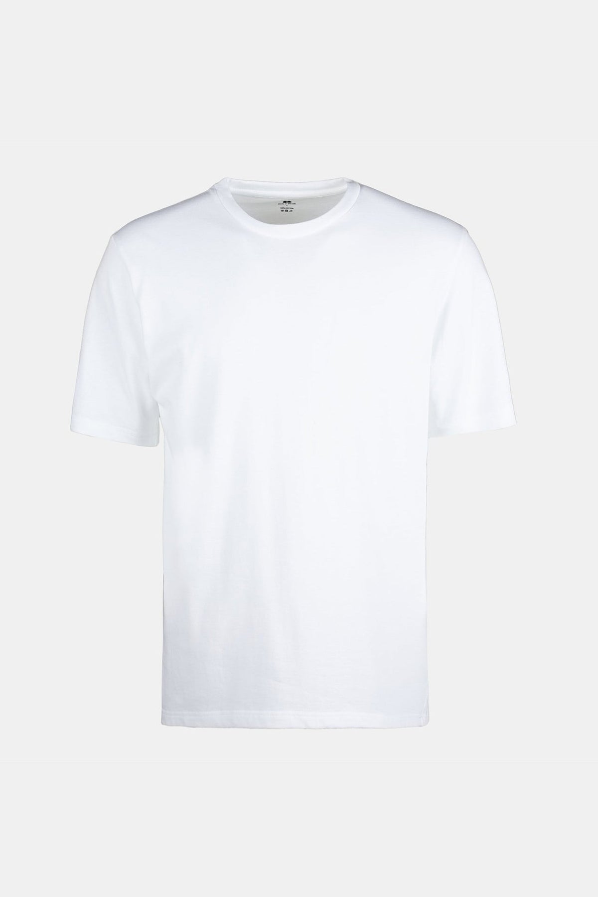 Ghost mannequin shot of short sleeve t shirt white