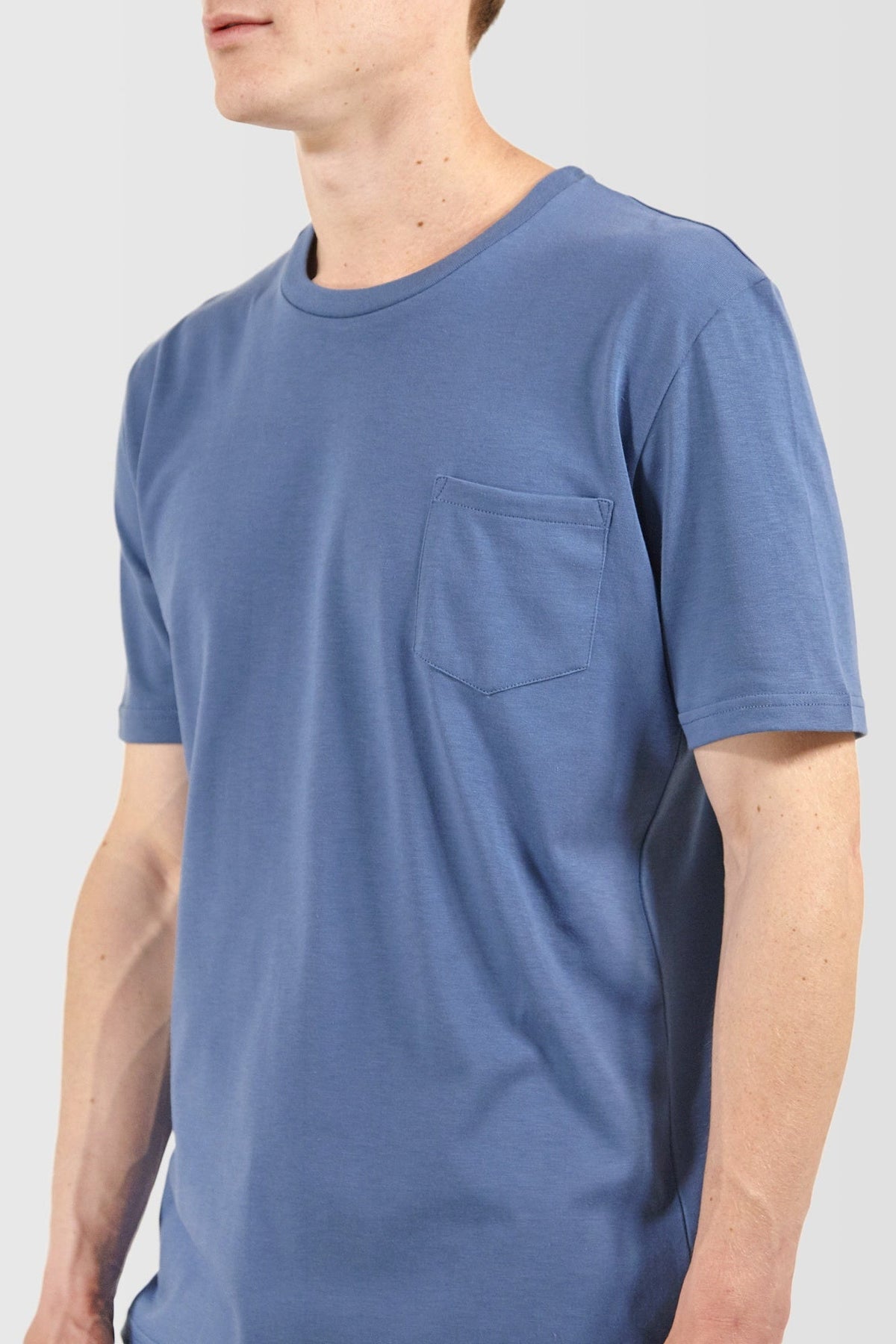 
            Men&#39;s Short Sleeve Pocket T-Shirt RAF Blue - Community Clothing
