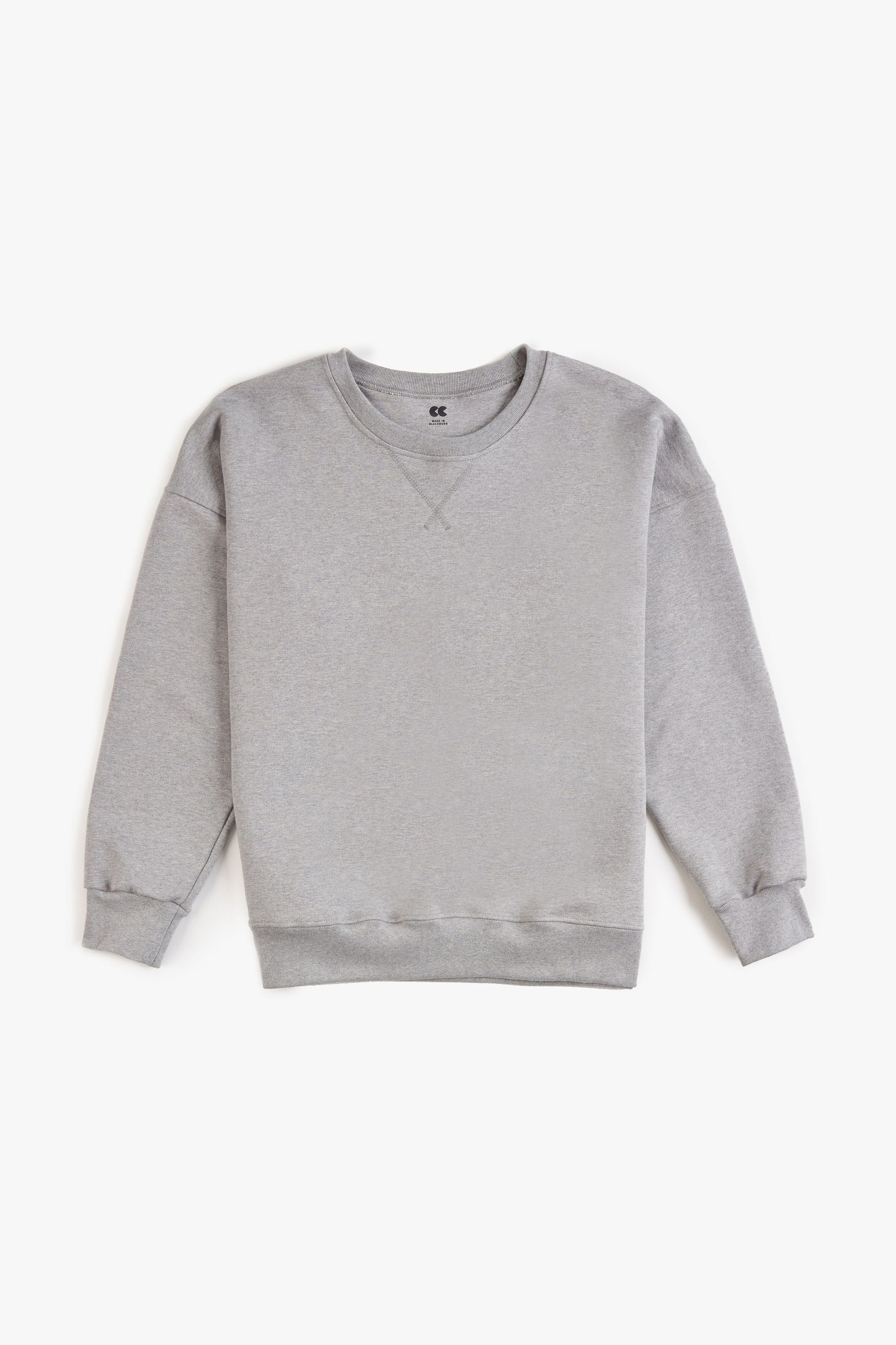 Men's Drop Shoulder Sweatshirt Grey - Community Clothing