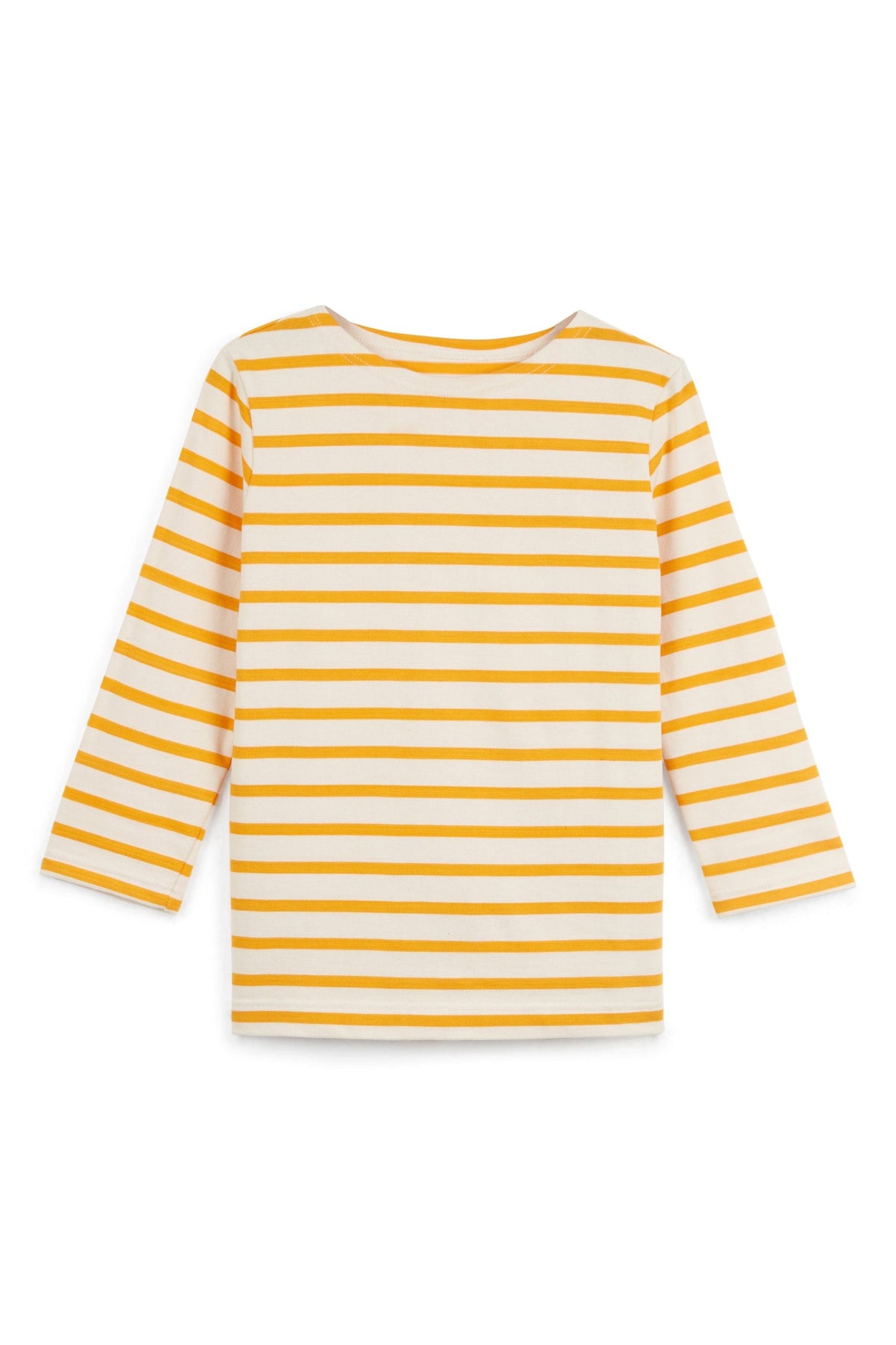 
            Women&#39;s 3/4 Sleeve Breton Ecru/Yellow - Community Clothing