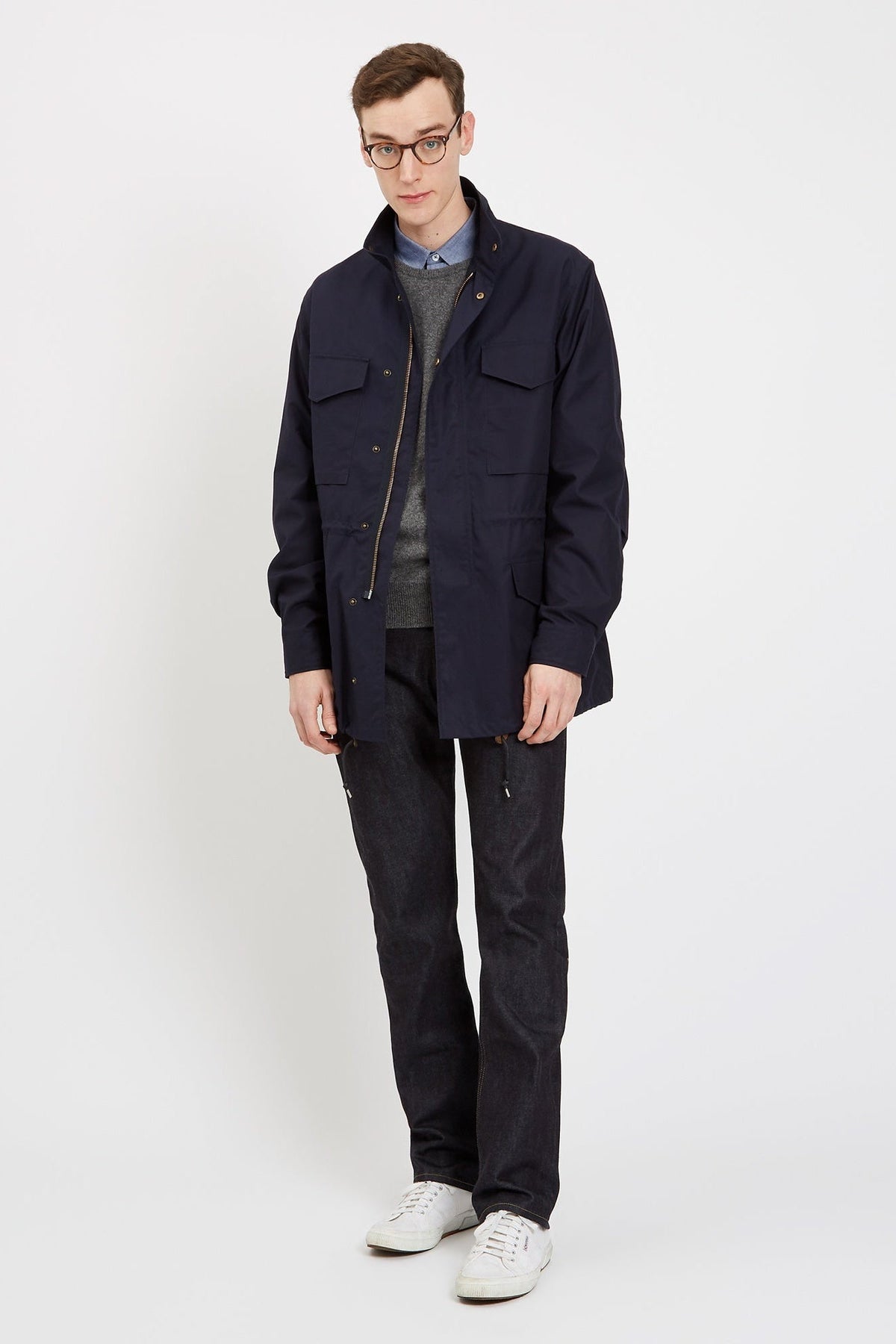 Men's Field Jacket Navy - Community Clothing
