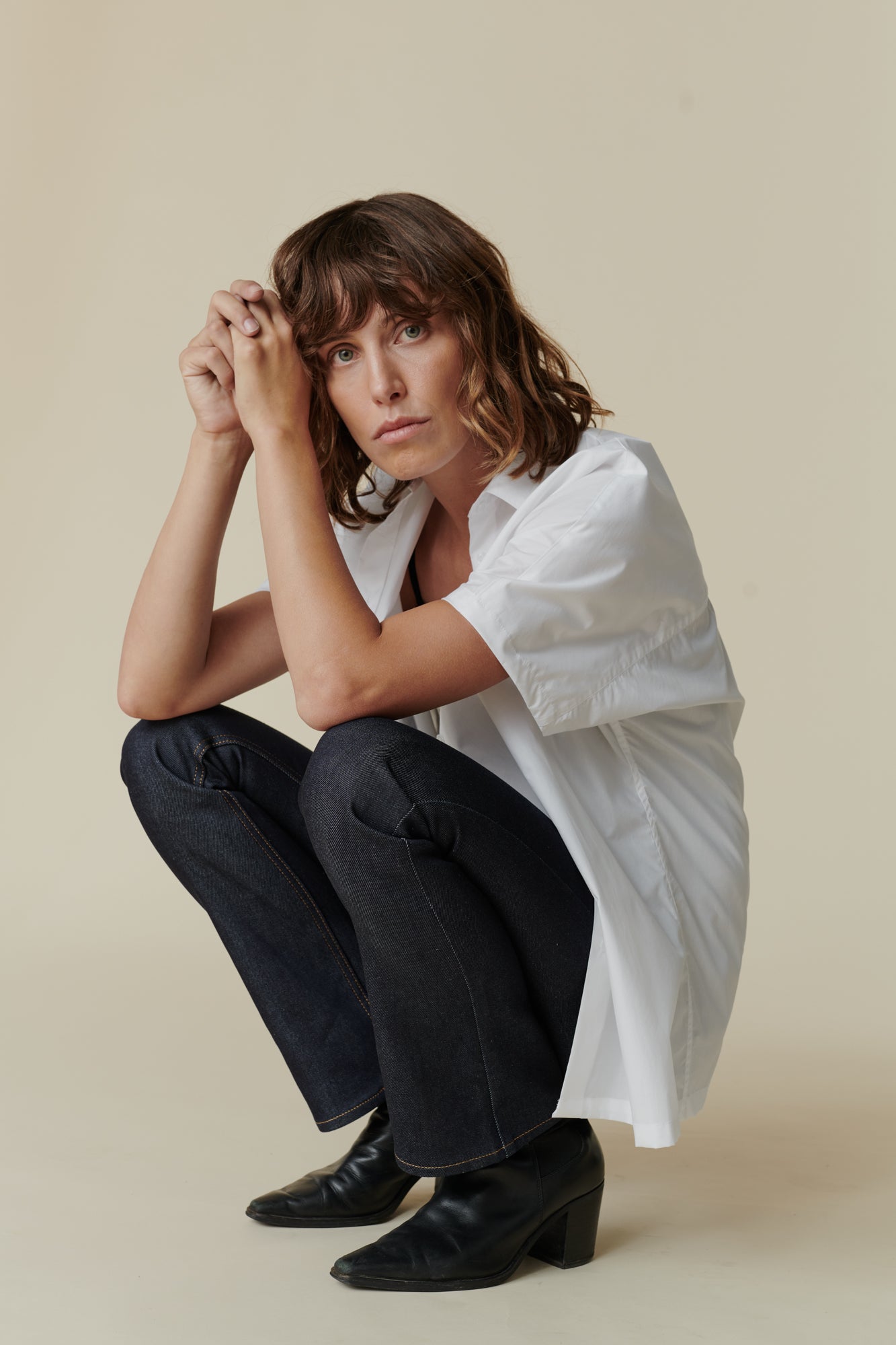 Women's Bootcut Leg Mid Rise Denim Jeans - Indigo