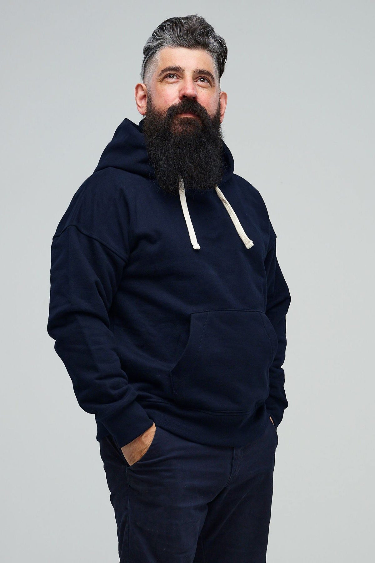 Men's Hooded Sweatshirt Navy - Community Clothing