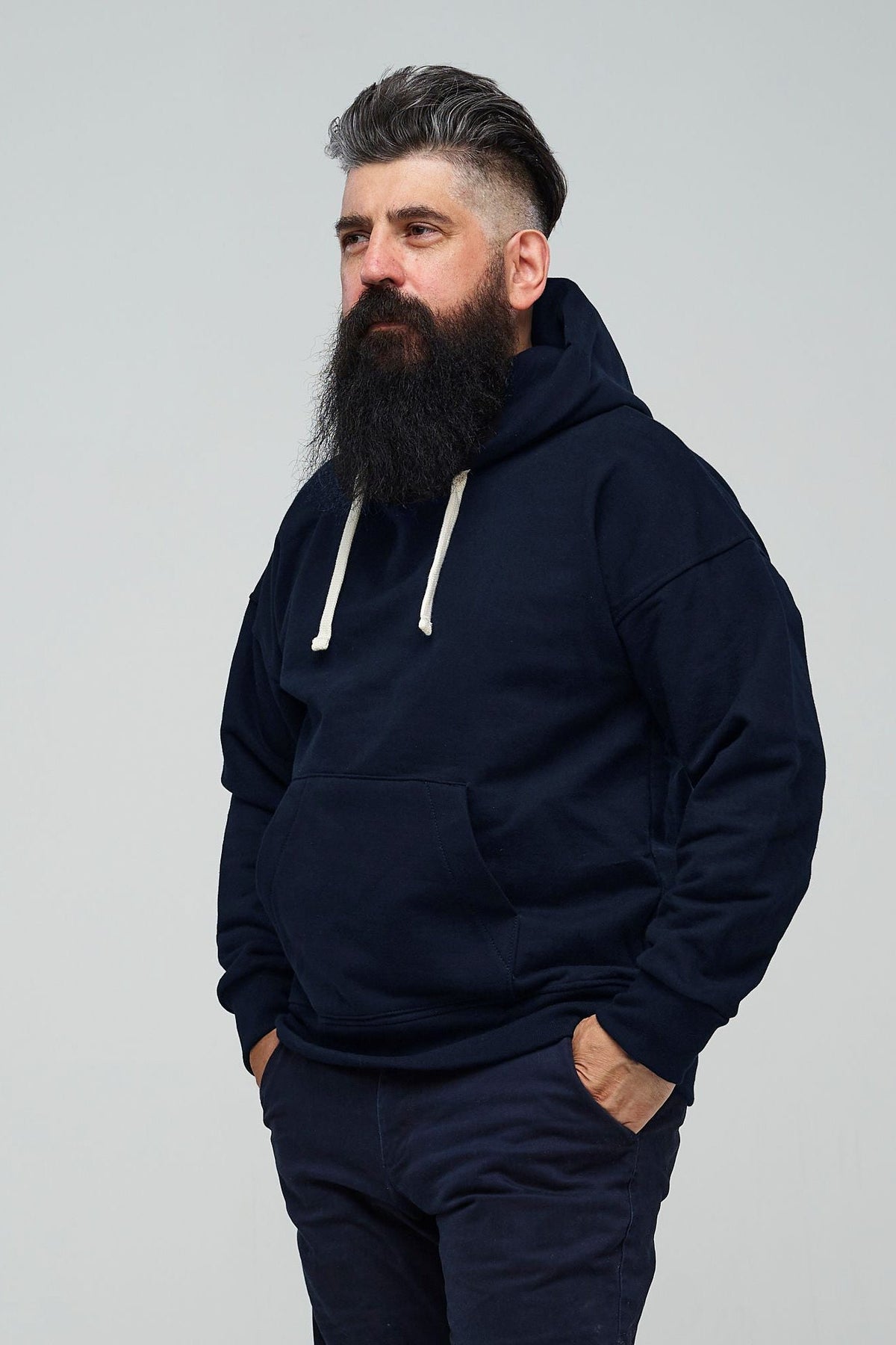 Men's Hooded Sweatshirt Navy - Community Clothing