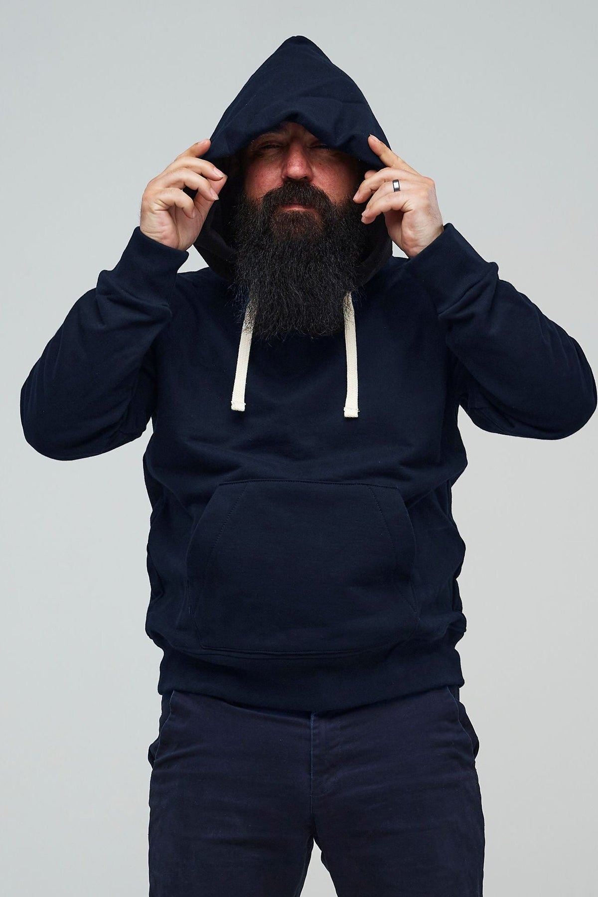Men's Hooded Sweatshirt Navy - Community Clothing