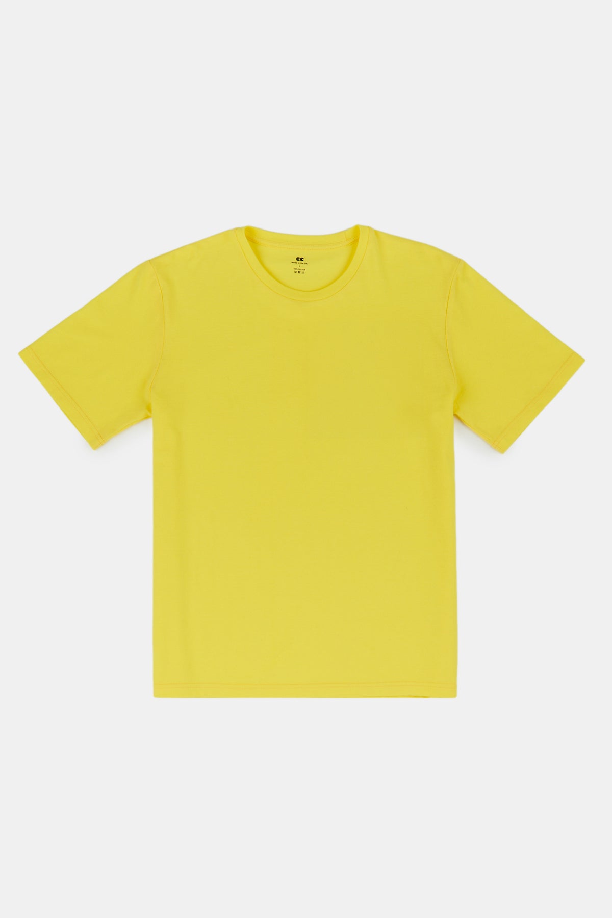 Women's Breathable T Shirt PF - Plain yellow
