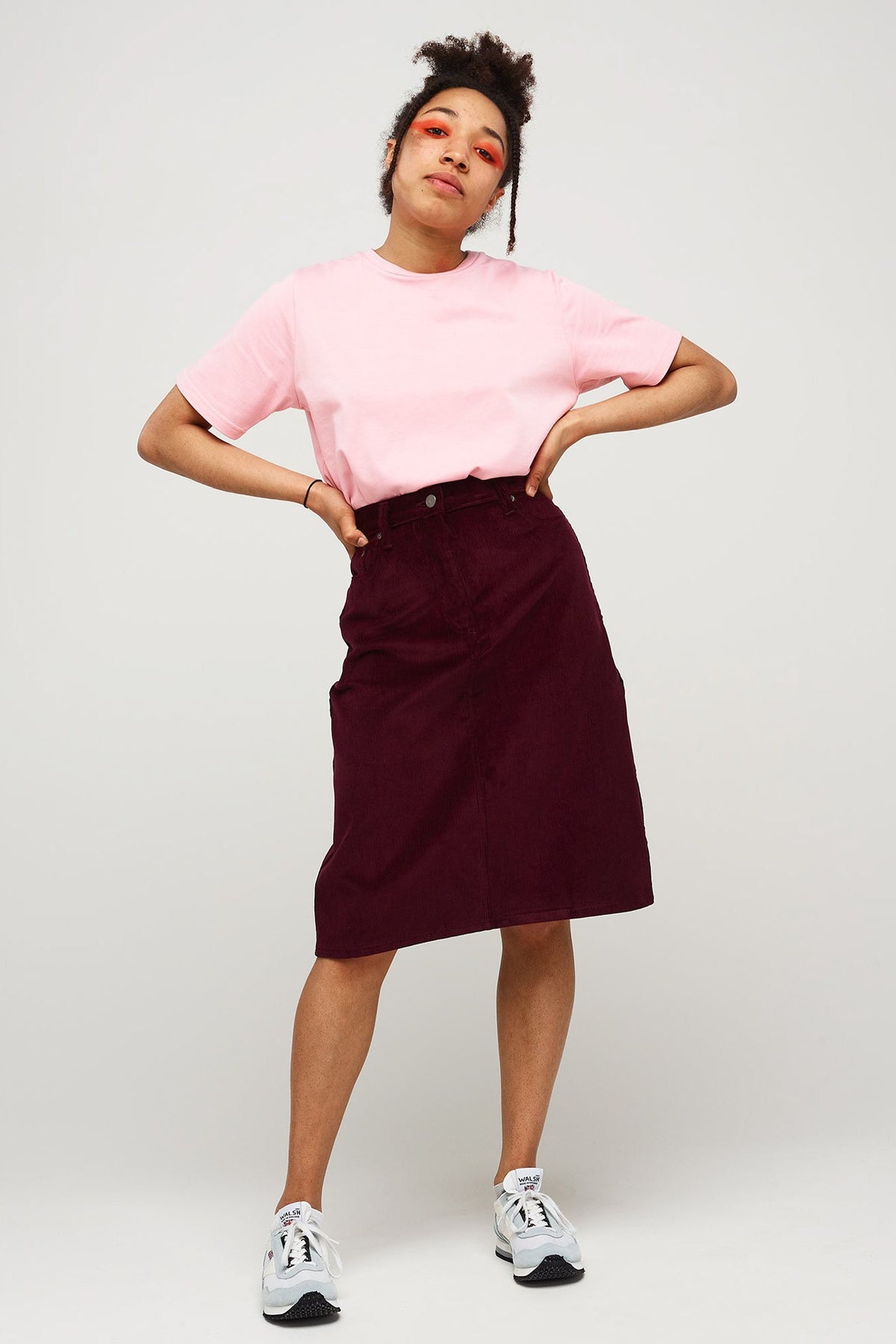 
            Women&#39;s Cord Jean Skirt Plum - Community Clothing