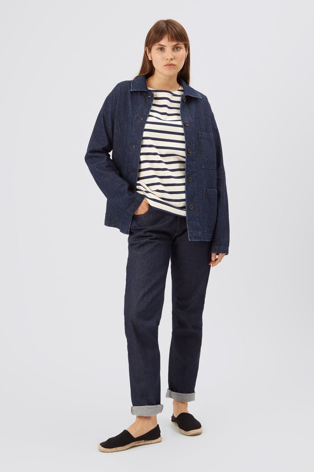 Women's Chore Jacket Indigo - Community Clothing