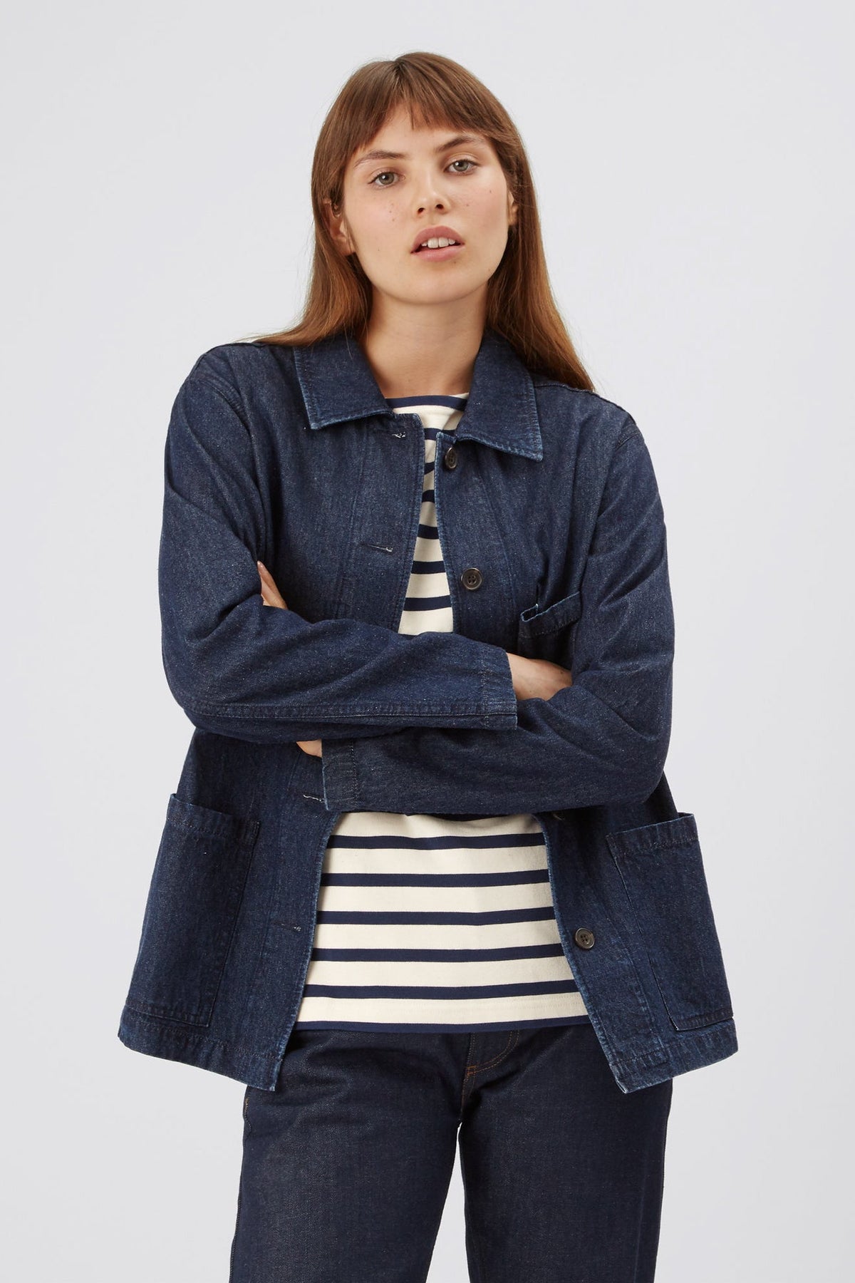 Women's Chore Jacket Indigo - Community Clothing