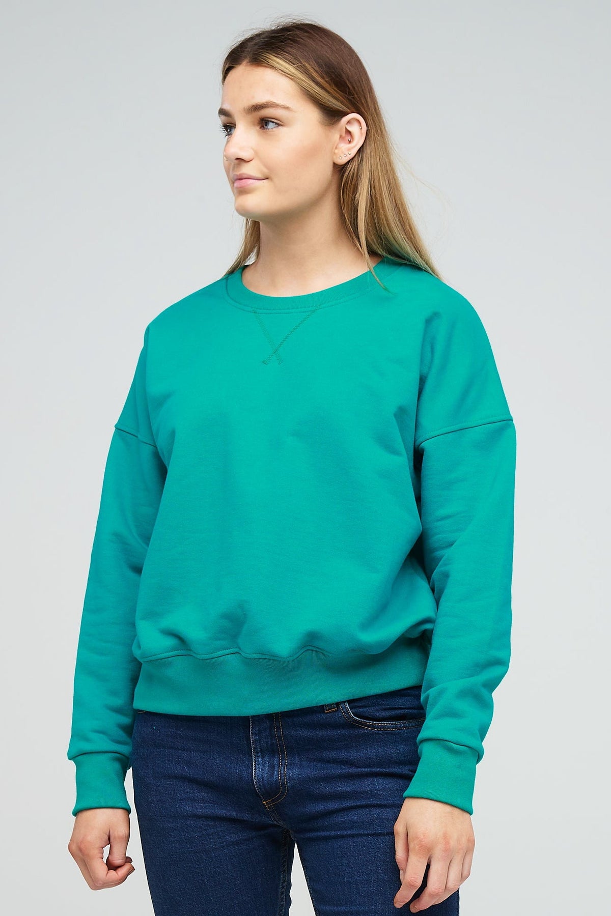 
            Women&#39;s Drop Shoulder Sweatshirt Emerald - Community Clothing