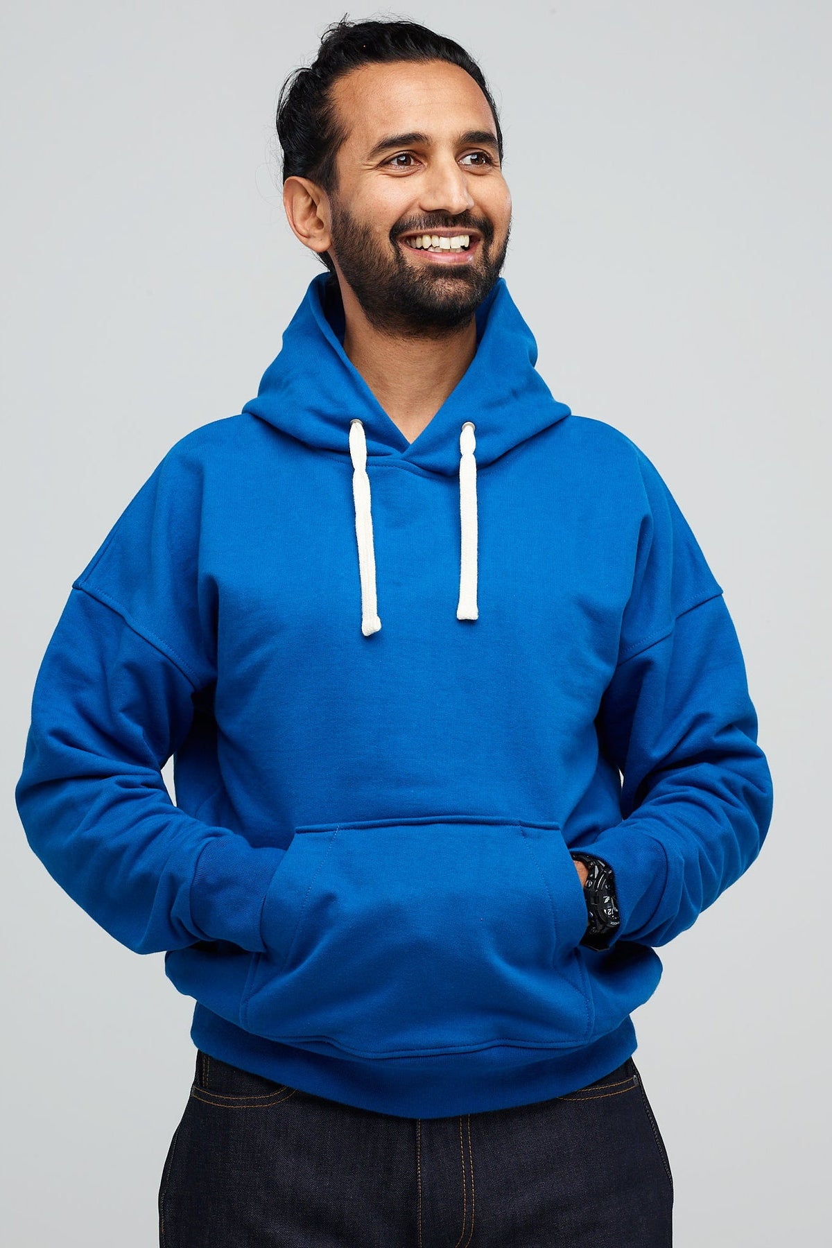 
            Men&#39;s Hooded Sweatshirt Cobalt - Community Clothing
