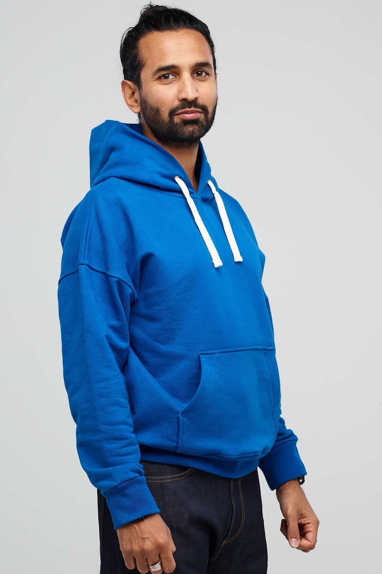 Men's Hooded Sweatshirt Cobalt - Community Clothing