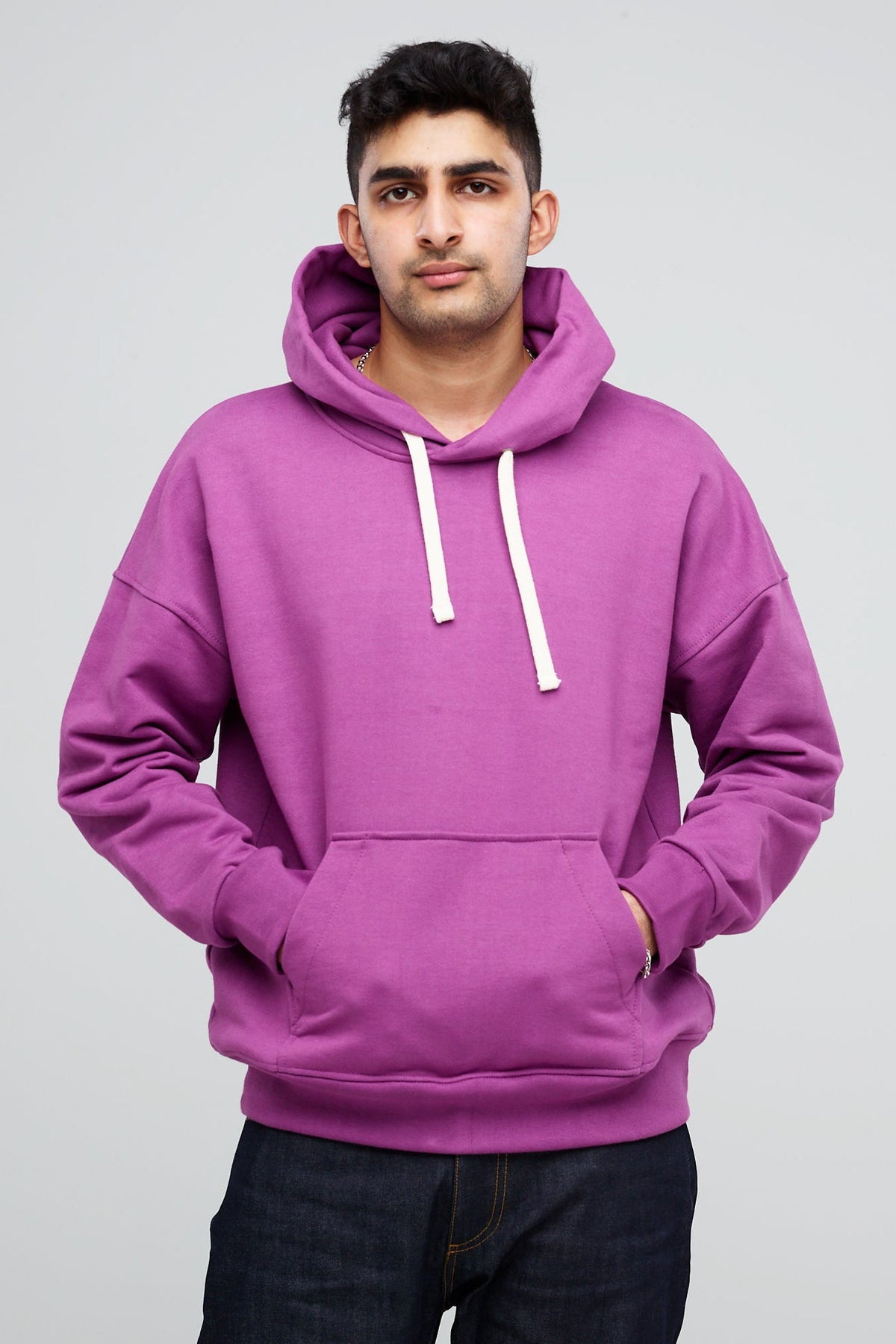
            Men&#39;s Hooded Sweatshirt Lilac - Community Clothing