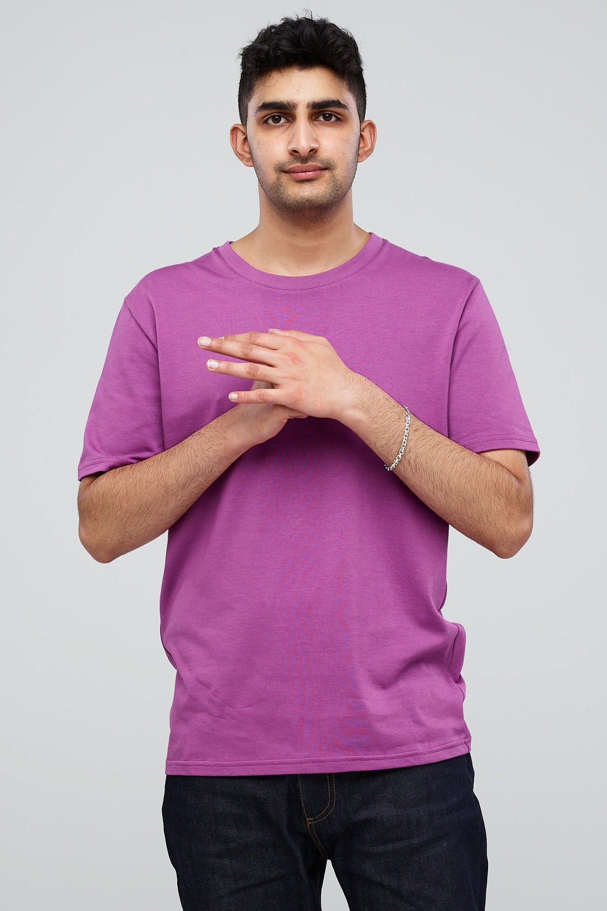 
            Men&#39;s Short Sleeve T-Shirt Lilac - Community Clothing