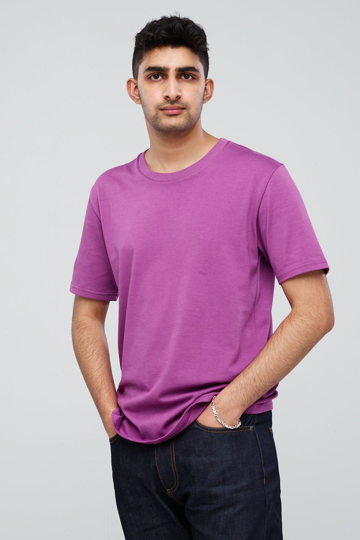 
            Men&#39;s Short Sleeve T-Shirt Lilac - Community Clothing