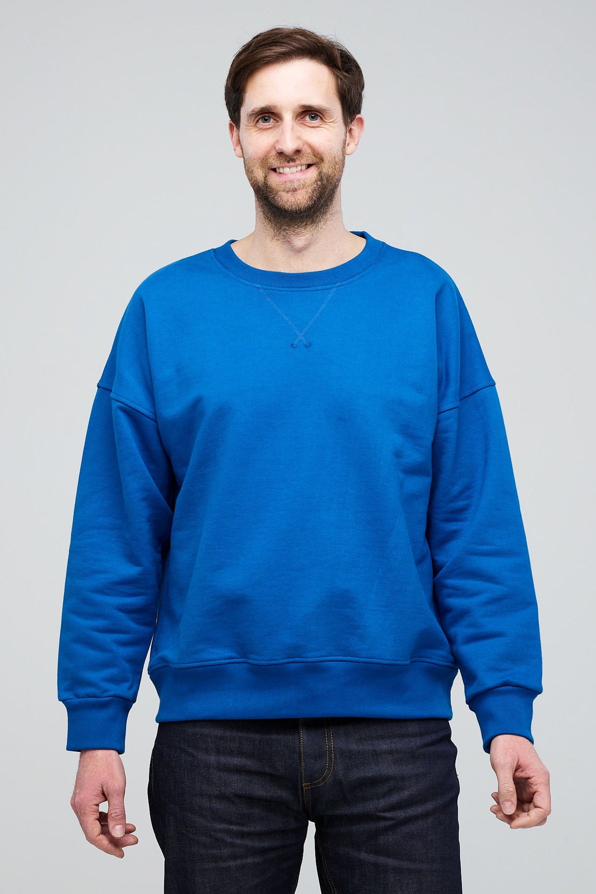 
            Men&#39;s Drop Shoulder Sweatshirt Cobalt - Community Clothing