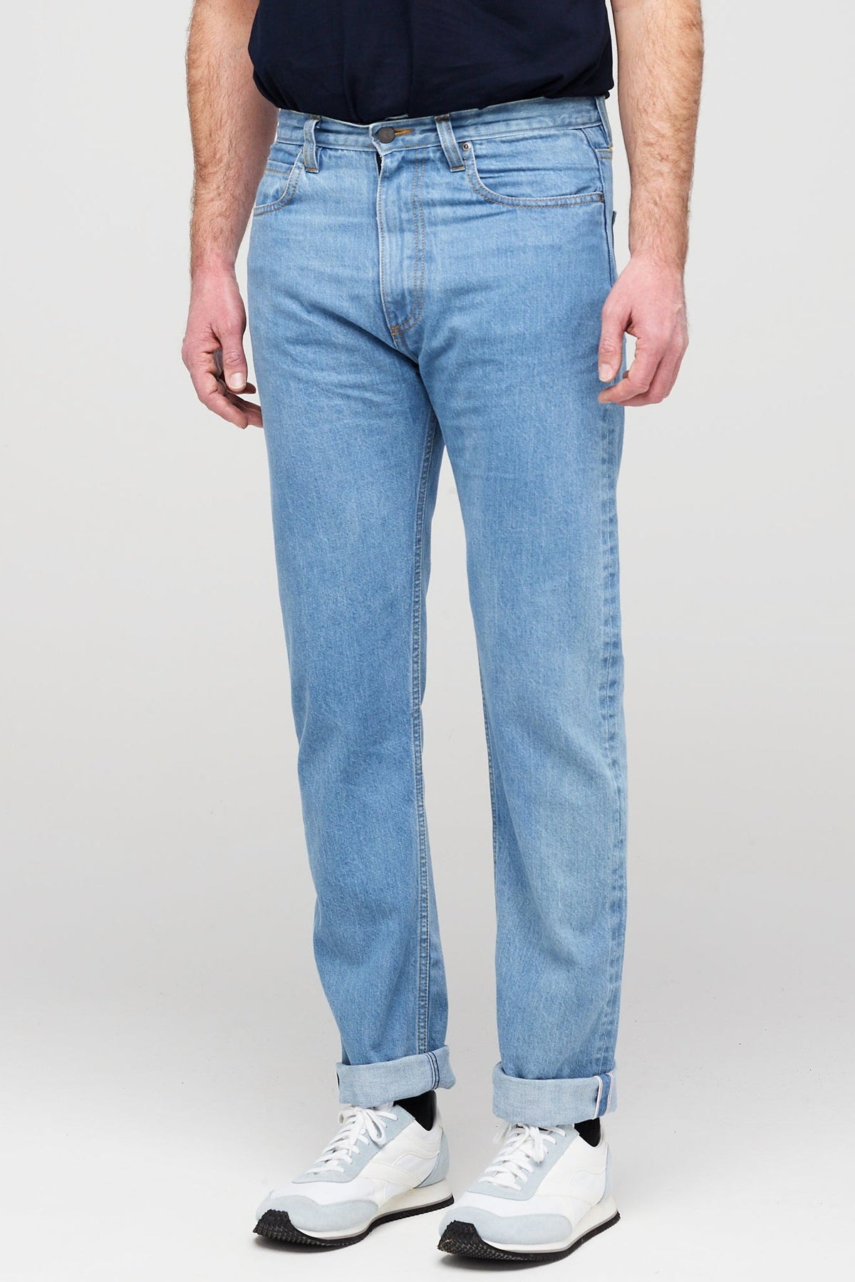 
            Men&#39;s Straight Cut Selvedge Jean - Vintage Fade - Community Clothing