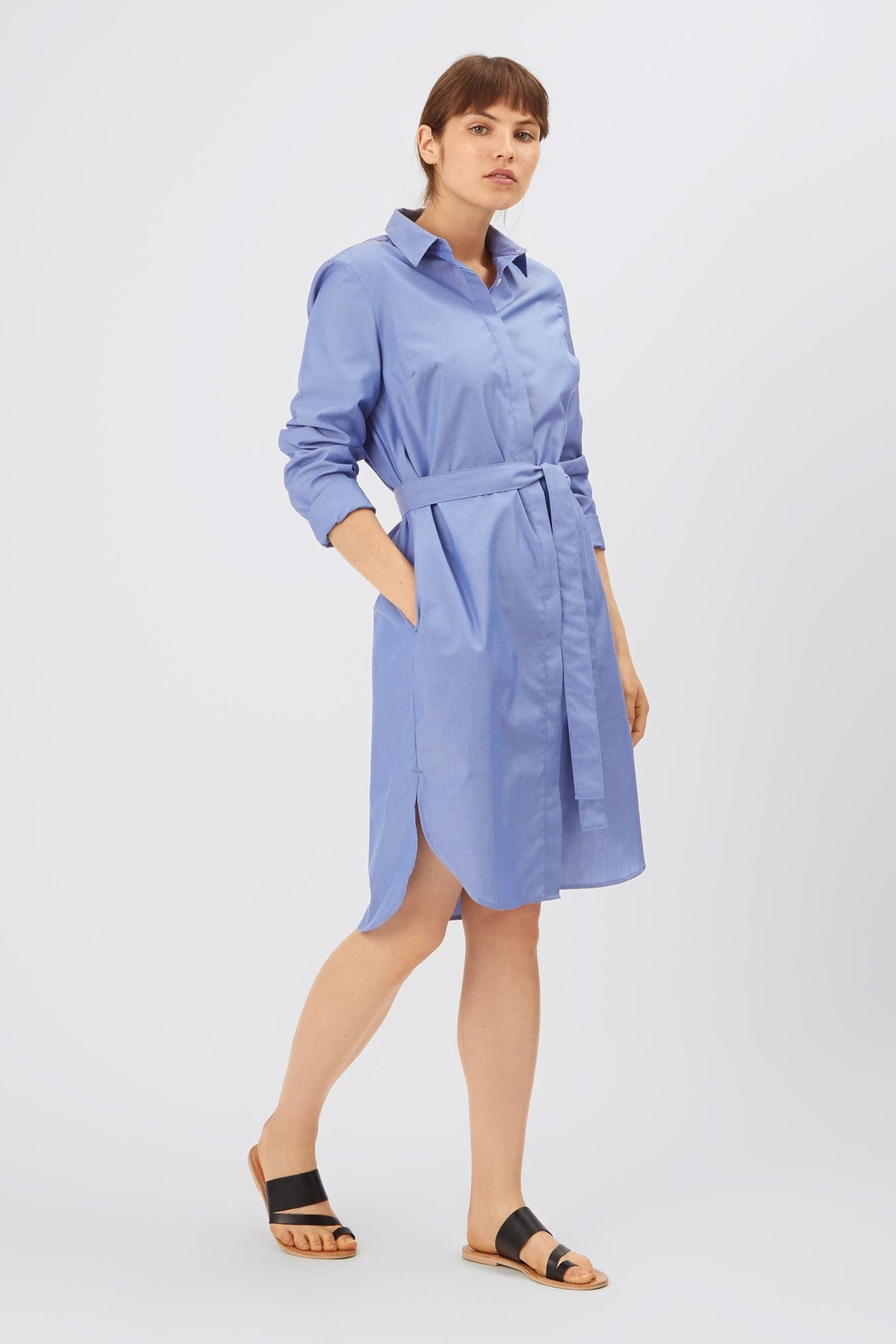 
            Collared Shirt Dress - Blue - Community Clothing