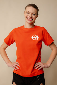 Women's Breathable T Shirt Plastic Free - Flame Red - Community