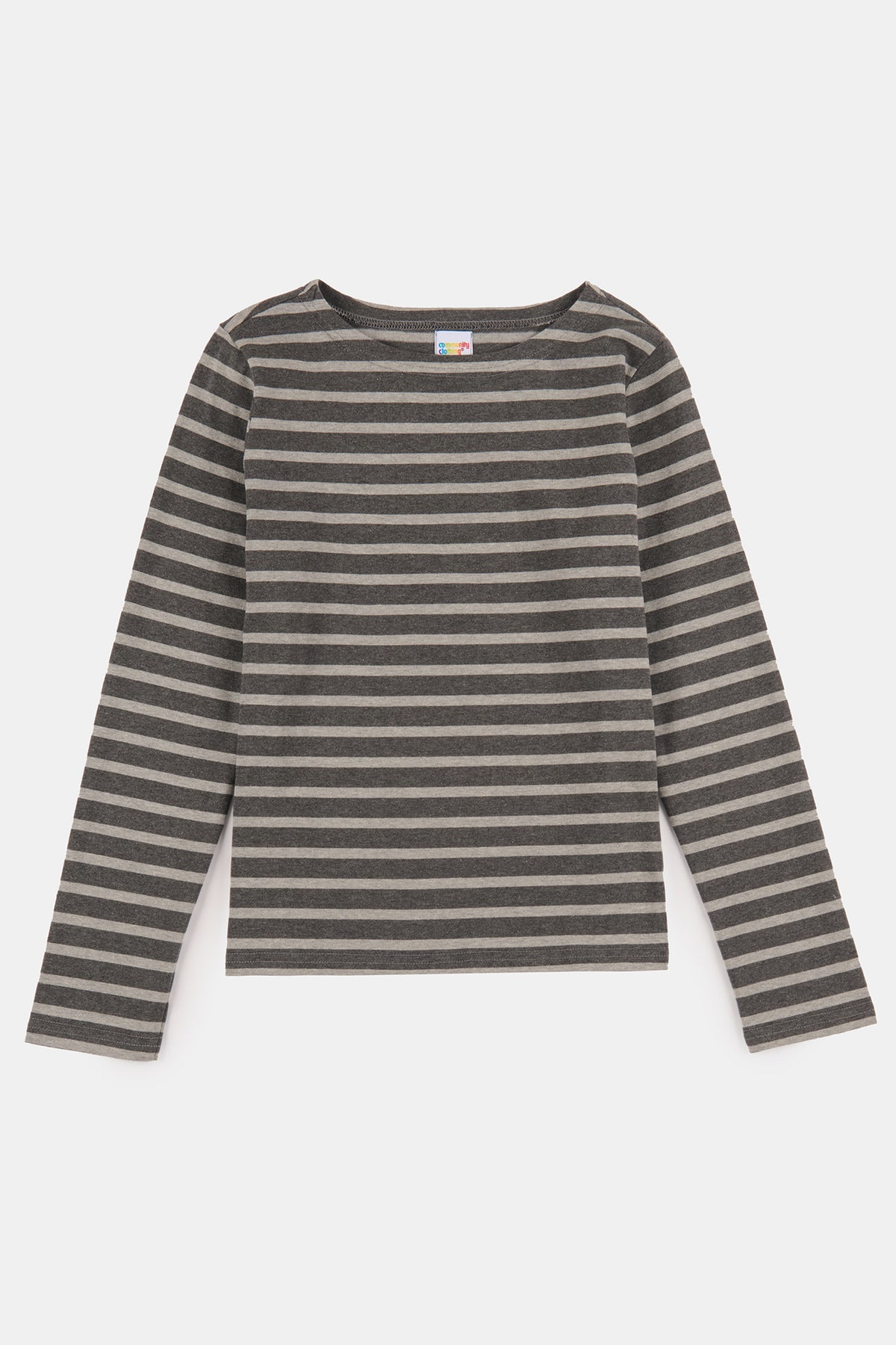 Flatlay Product shot of women's Breton Grey Marl and Charcoal Marl