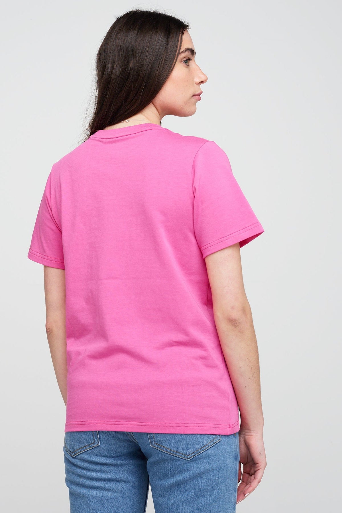 
            Women&#39;s Short Sleeve T Shirt - Fuchsia Pink