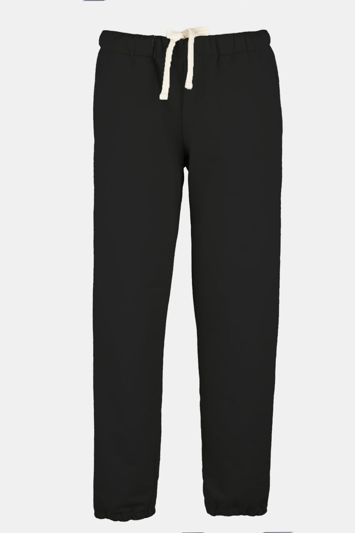 Flatlay image of women's sweatpants in black
