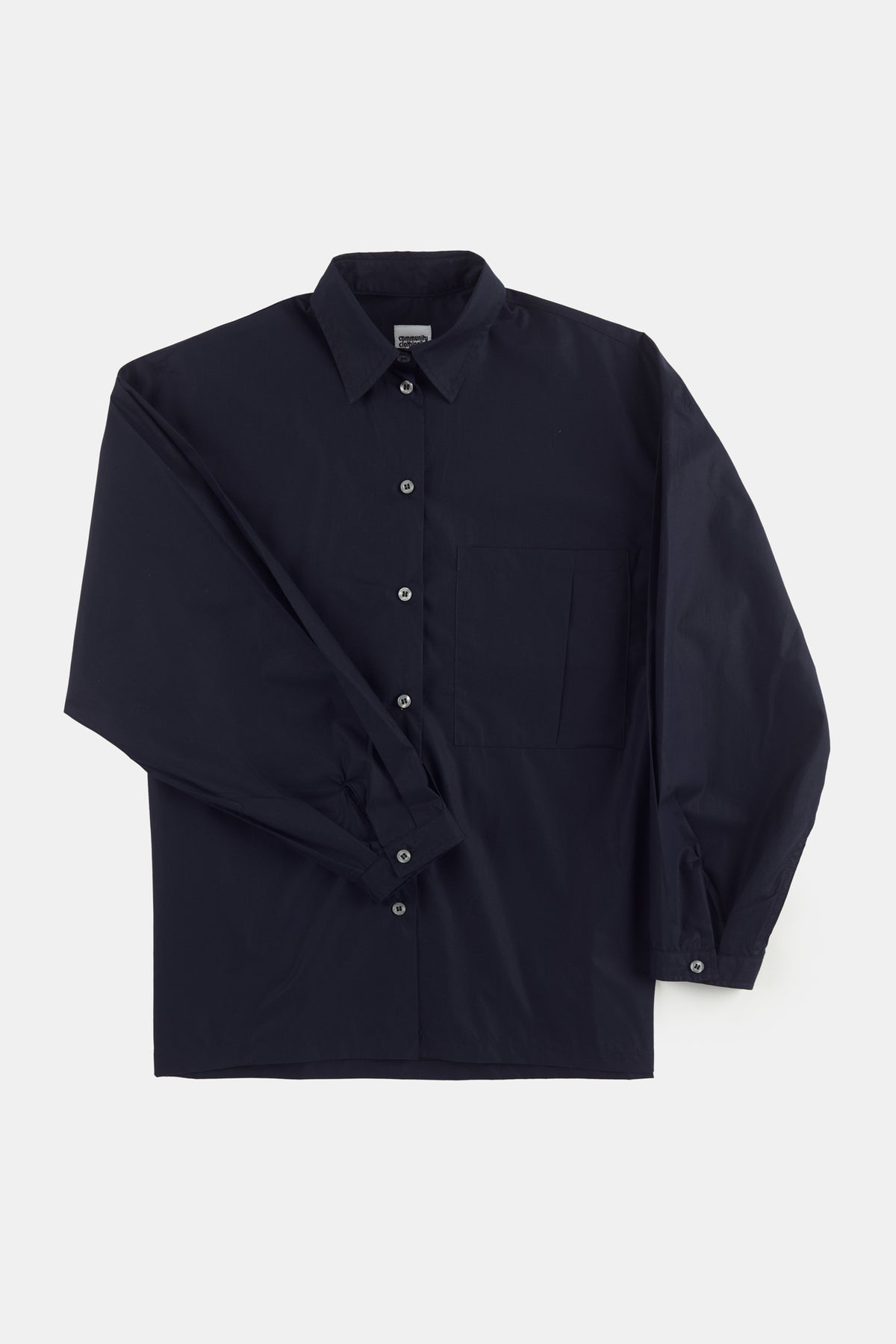 
            Women&#39;s Esme long sleeve shirt navy flatlay