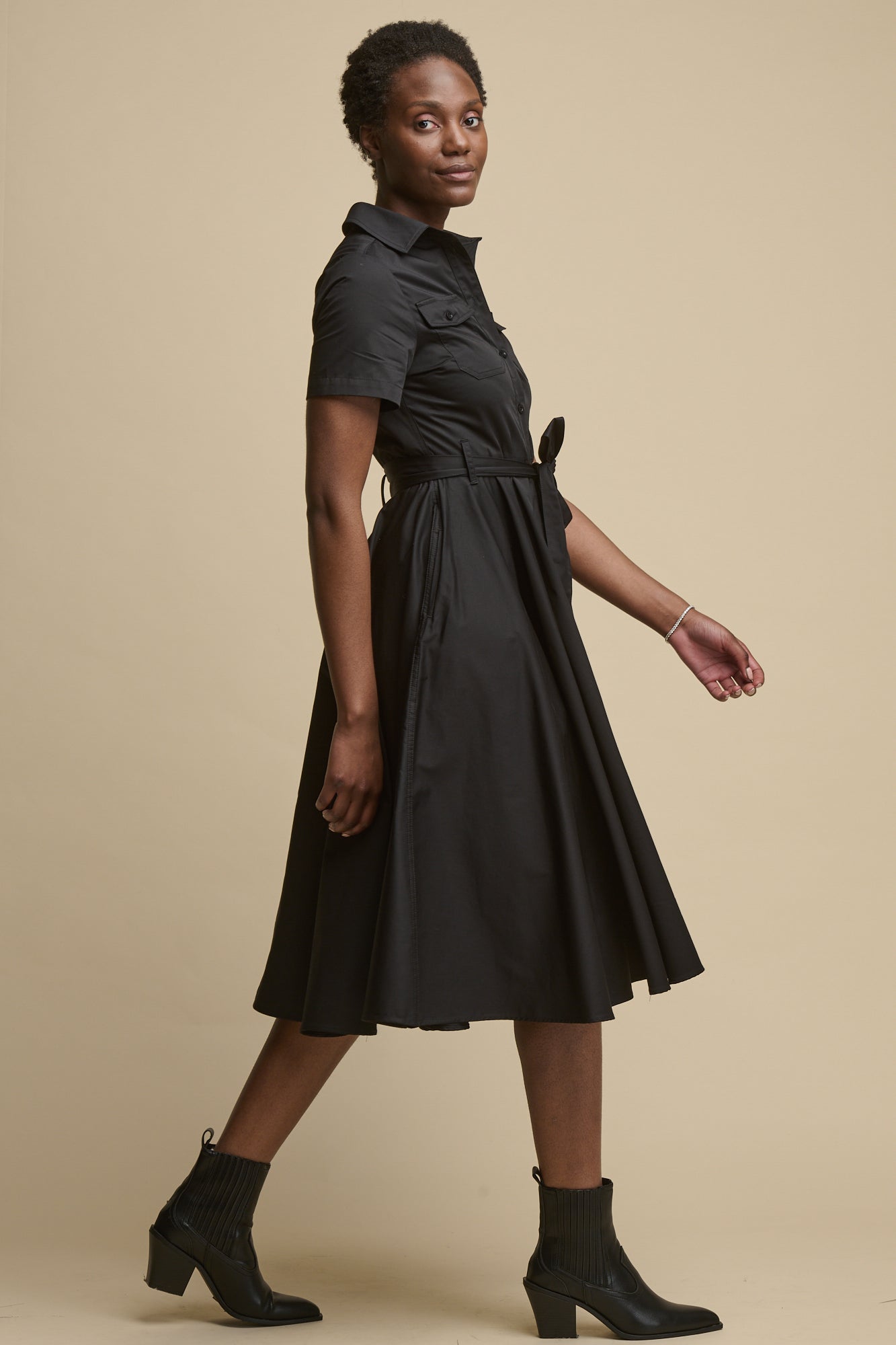 Trench Dress (Black)