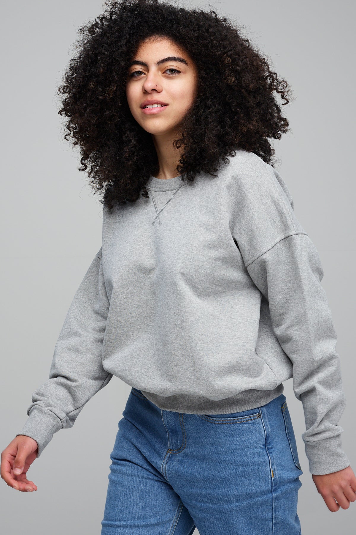 Women's Heritage Sweatshirt Original Fit.- Grey