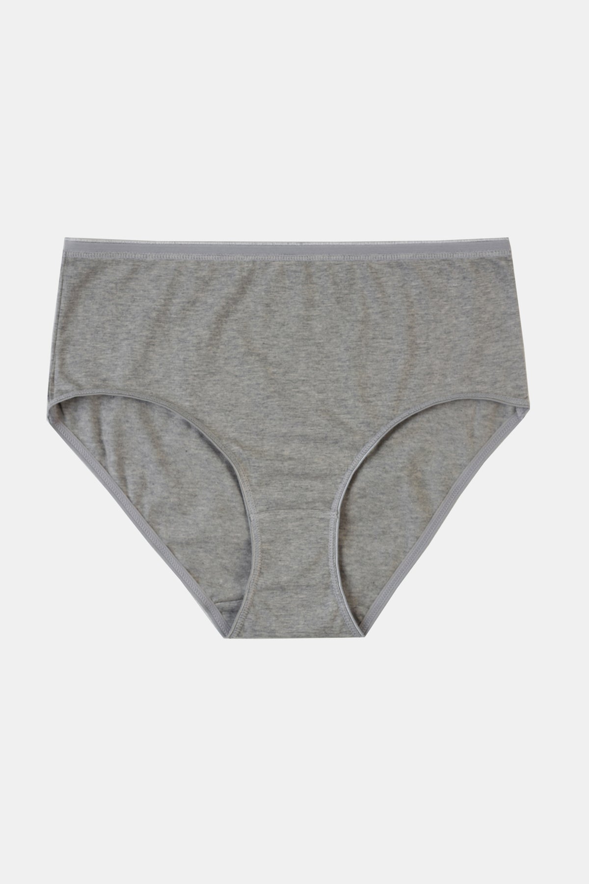 Women's High Rise Brief 2 Pack - Grey Marl