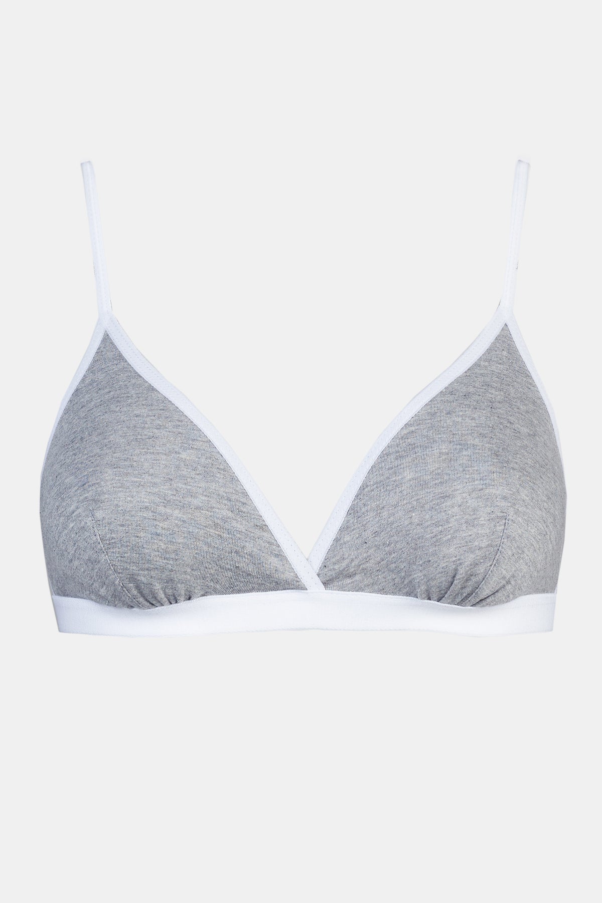 Women's Jersey Bralette - Grey Marl