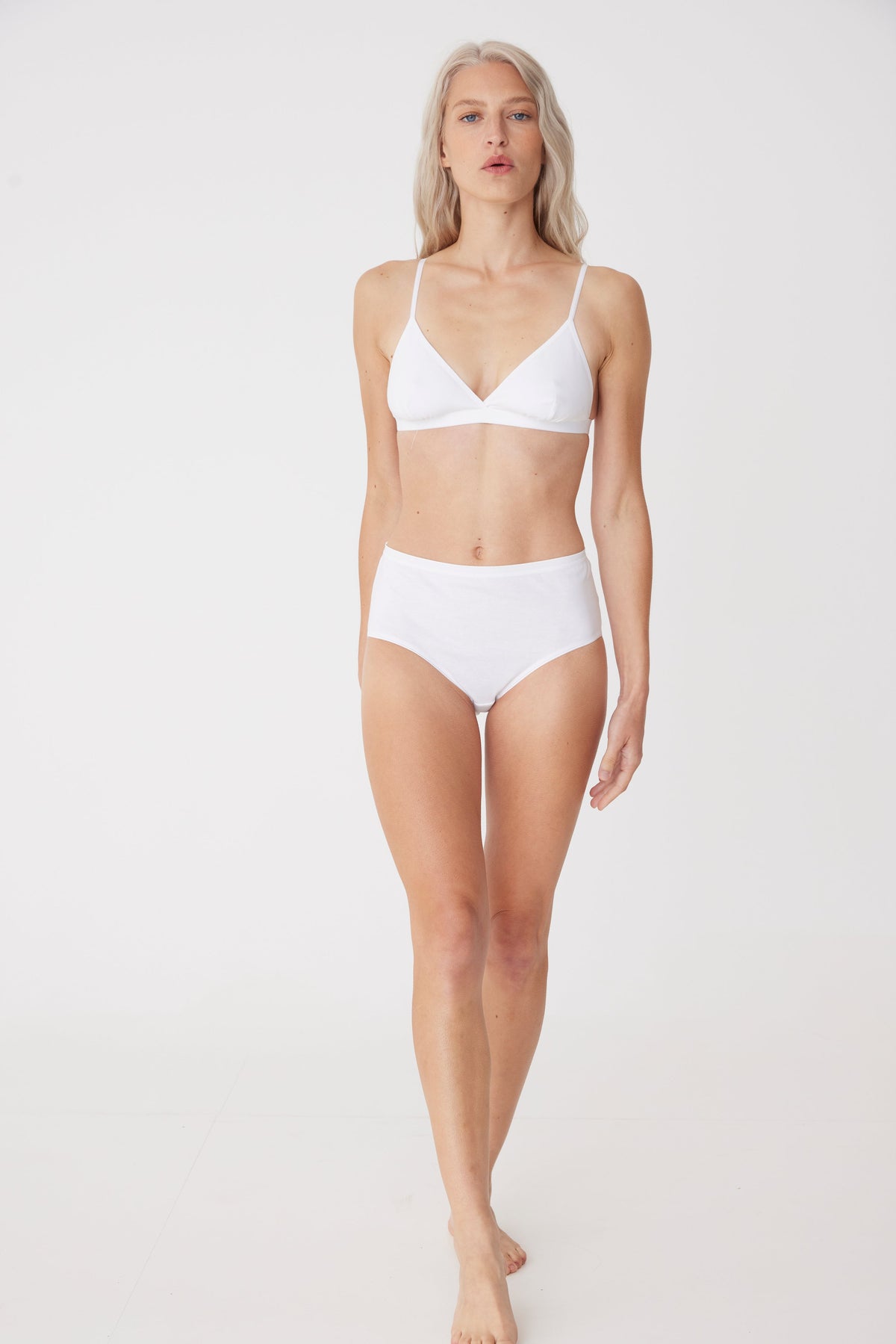 Women's Jersey Bralette - White