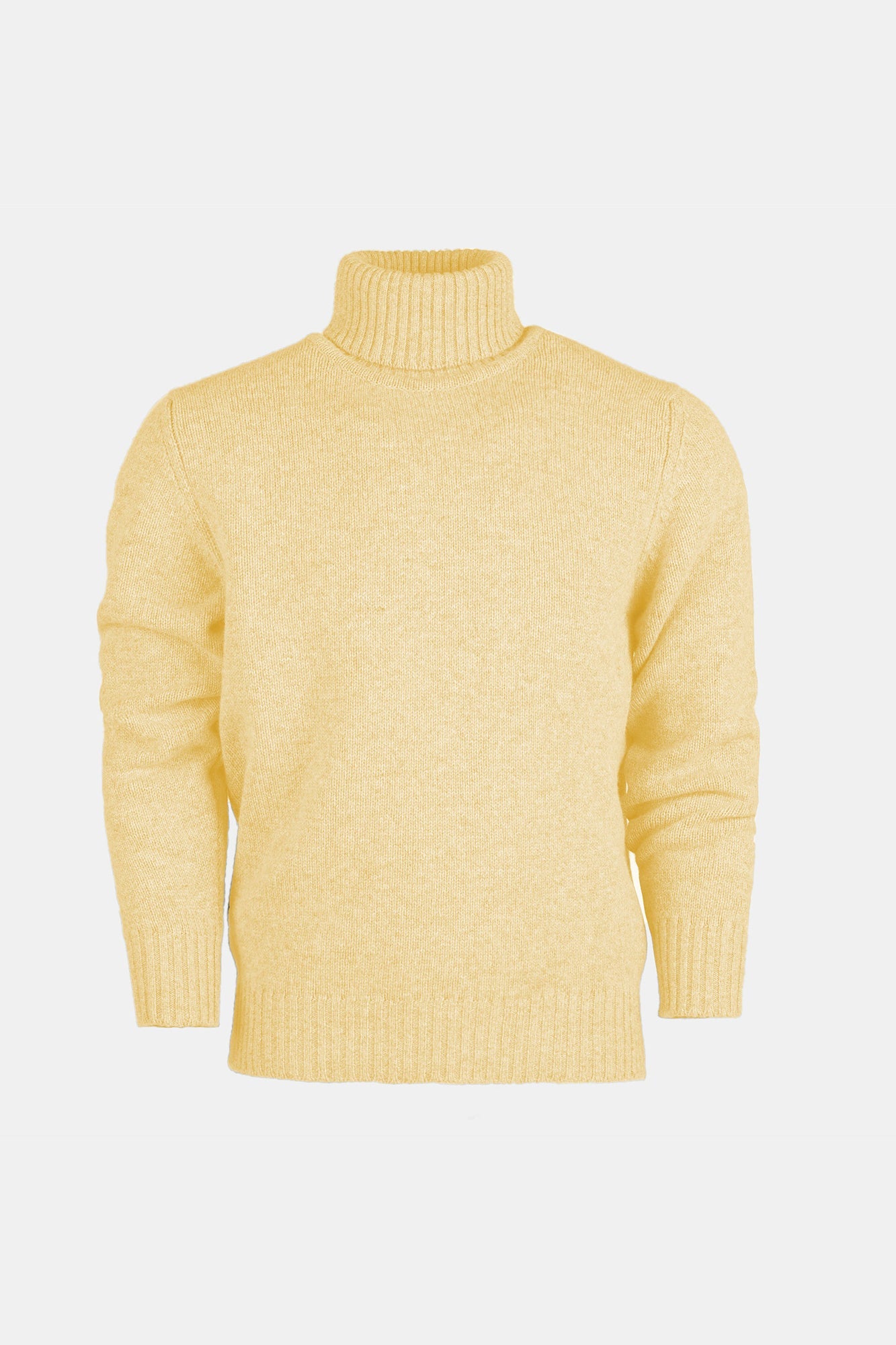 Mens yellow sale roll neck jumper